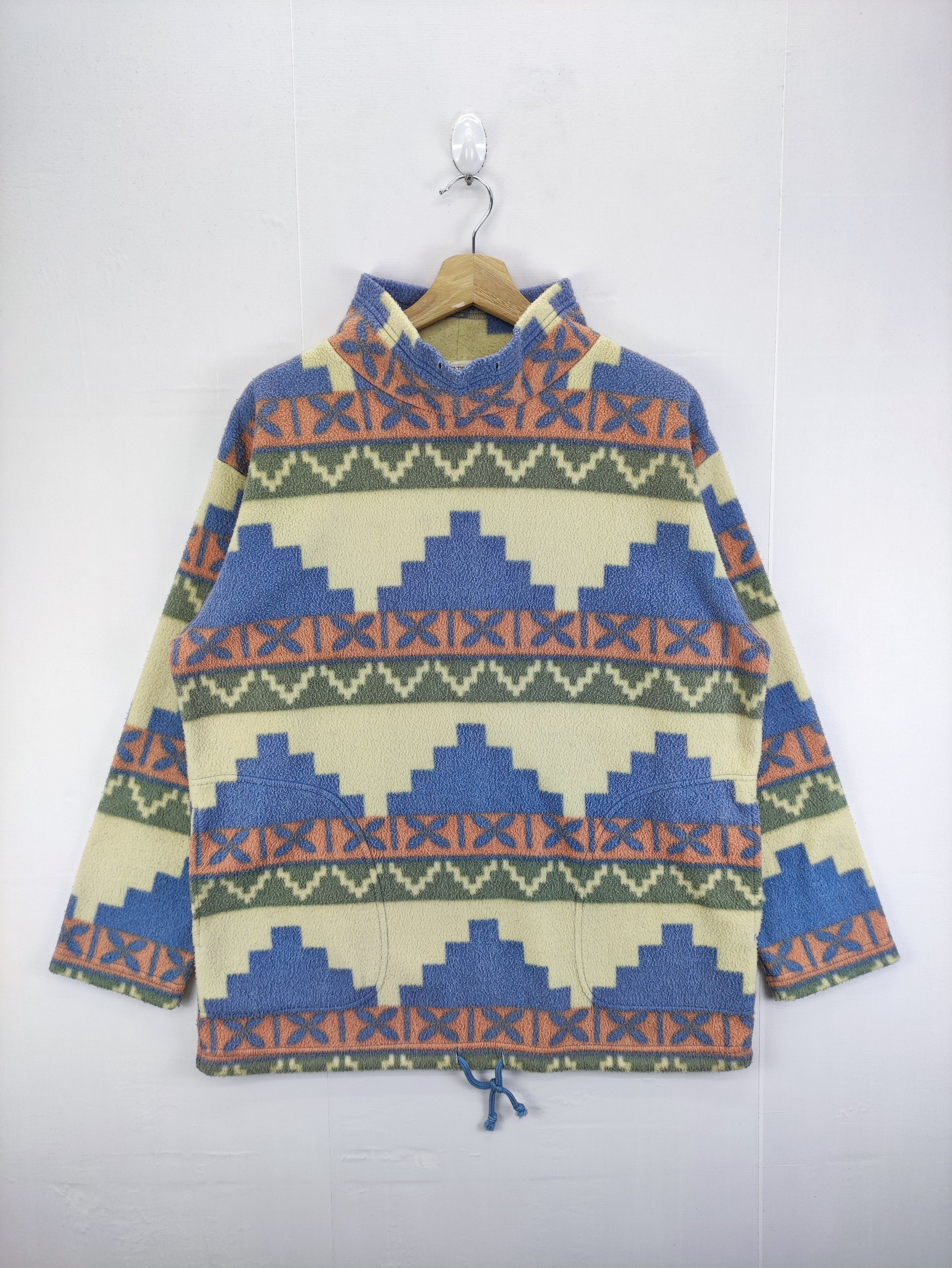 Japanese Brand Vintage Navajo Design CP Tokyo International Pullover Fleece Size US M / EU 48-50 / 2 - 1 Thumbnail