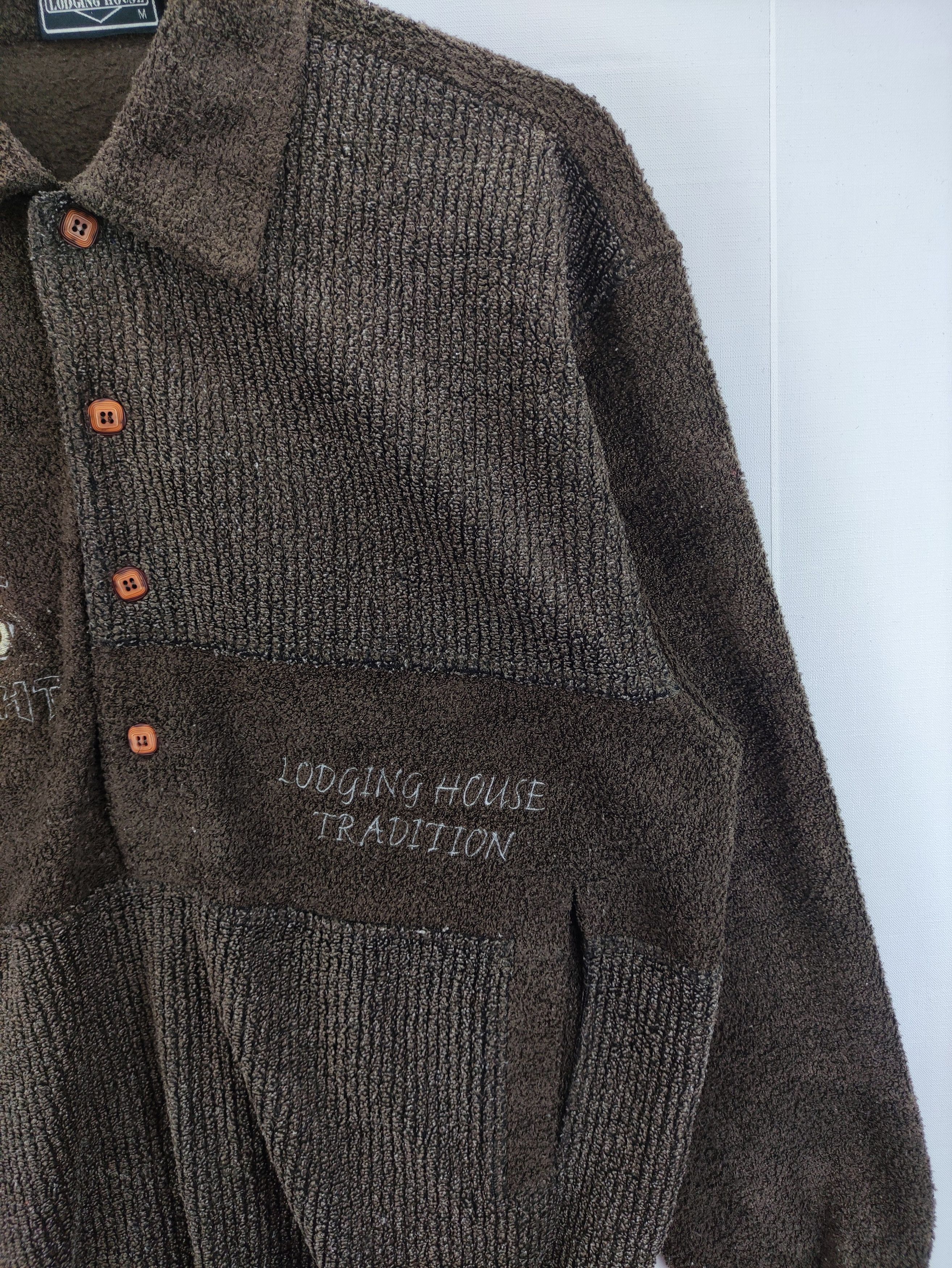 Japanese Brand Vintage Sweater Fleece Half Button Lodging House Size US M / EU 48-50 / 2 - 3 Thumbnail