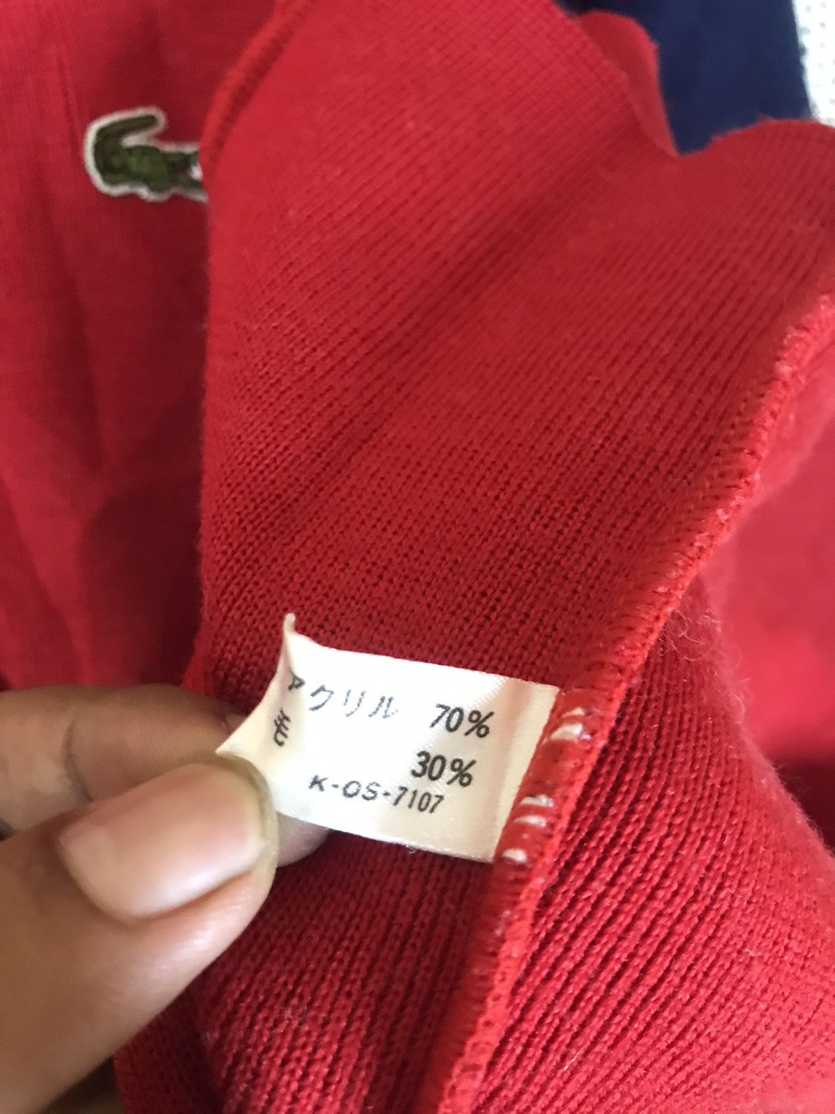 ‼️VINTAGE 70s LACOSTER SWEATER WOOL MATERIAL VERY RARE
