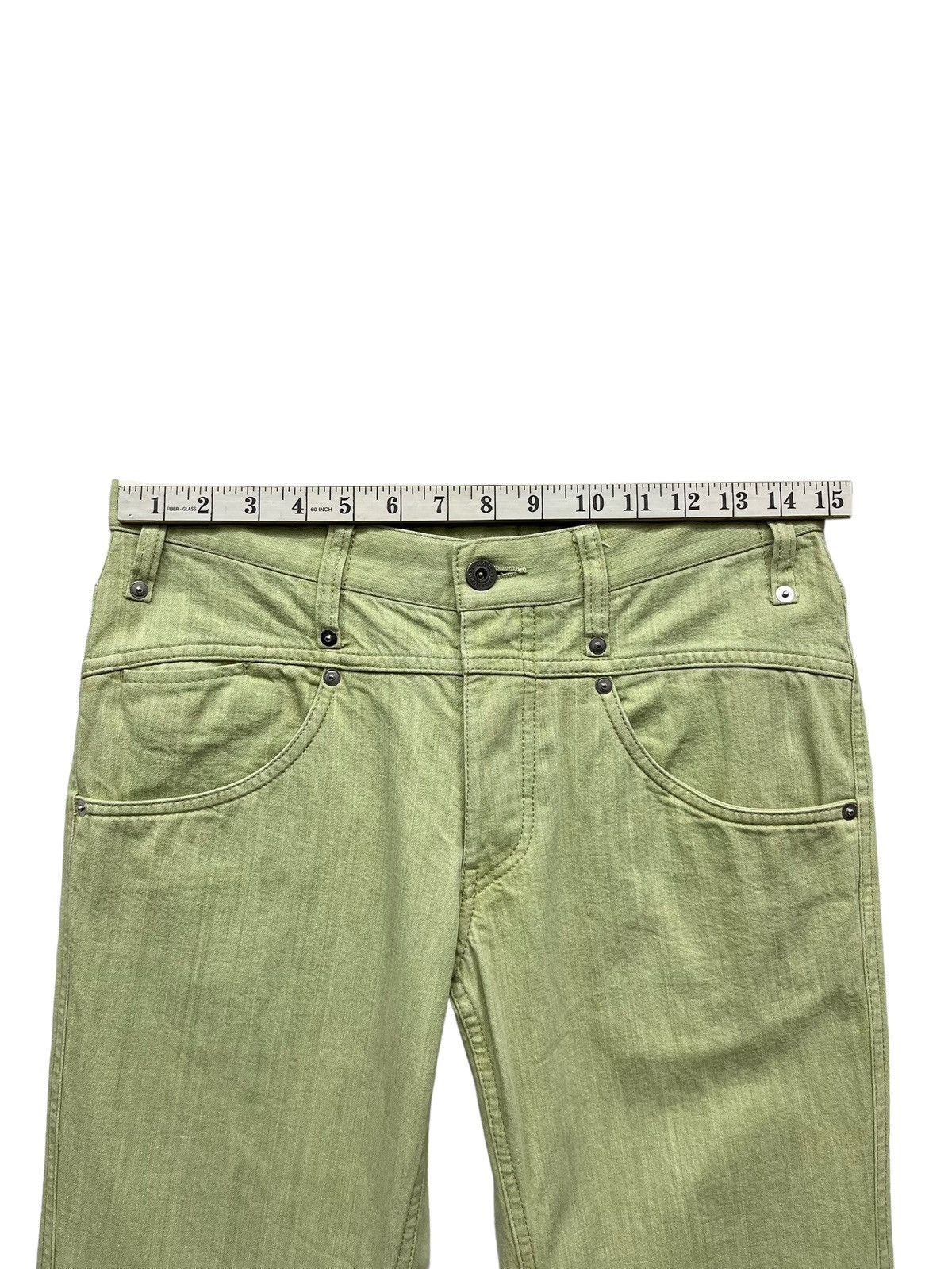 Yohji Yamamoto FLARE🔥 A.A.R YOHJI YAMAMOTO Designer Soft Green Minimalist Size US 30 / EU 46 - 10 Thumbnail