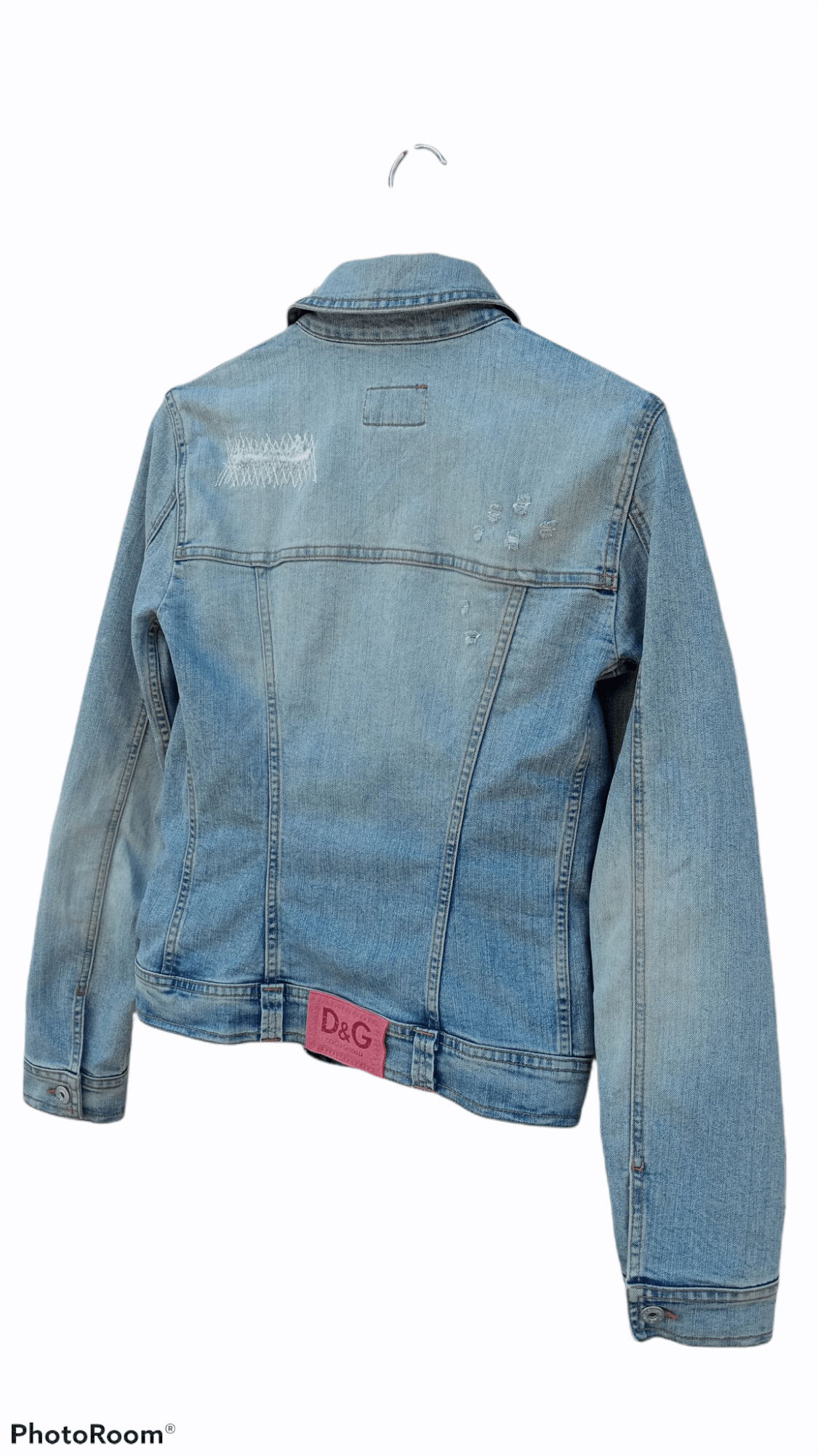 Dolce & Gabbana 🔥🔥D&G Dolce & Gabbana Distressed Denim Trucker Jacket Size US XS / EU 42 / 0 - 22 Thumbnail
