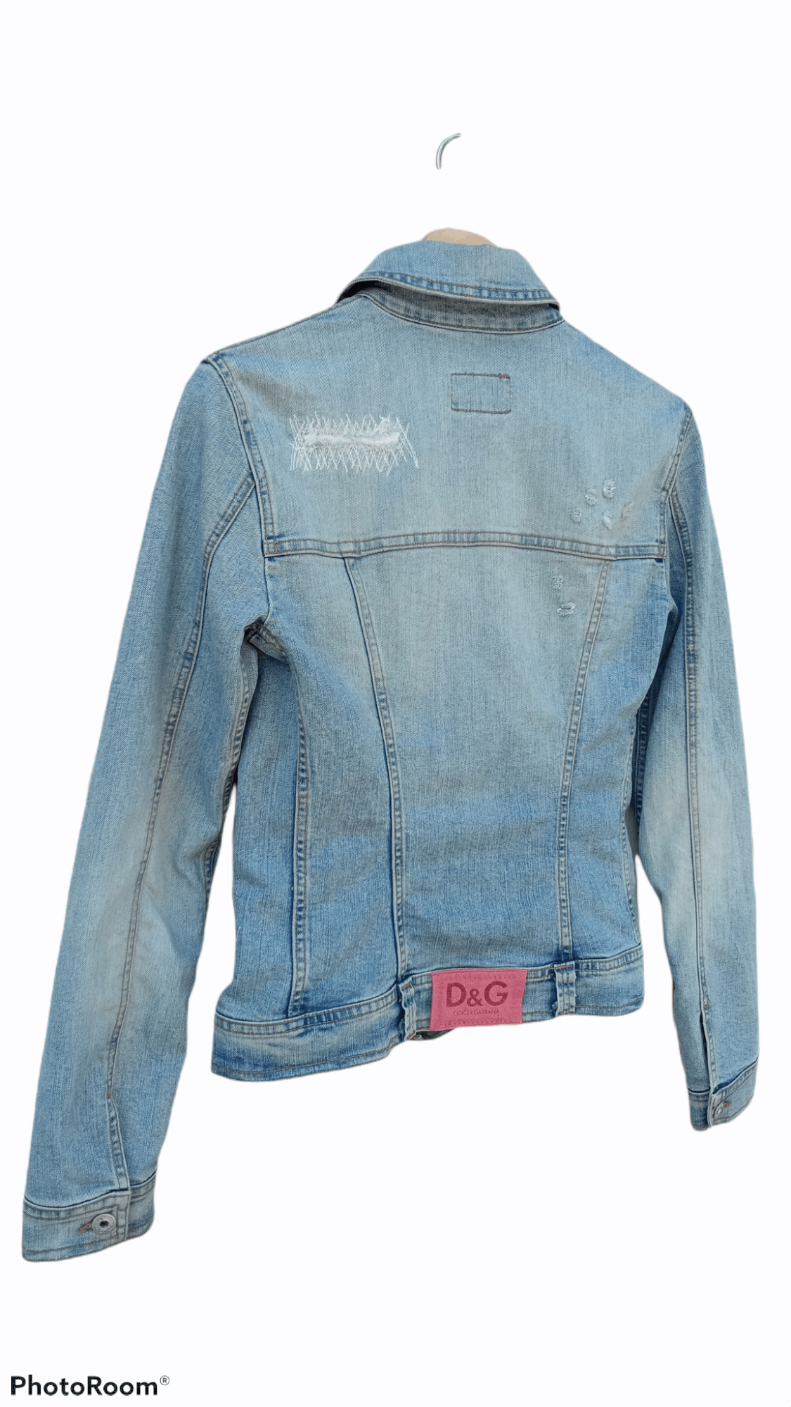 Dolce & Gabbana 🔥🔥D&G Dolce & Gabbana Distressed Denim Trucker Jacket Size US XS / EU 42 / 0 - 21 Thumbnail