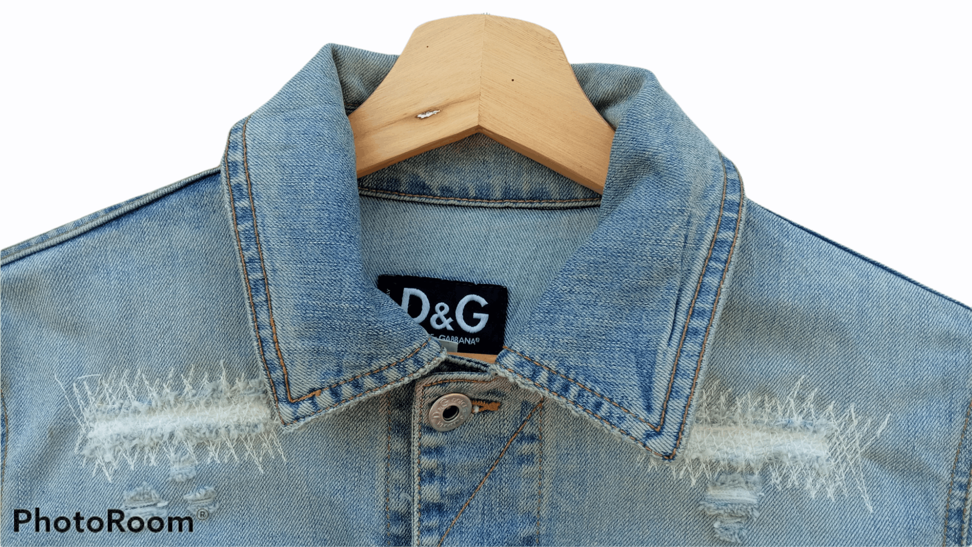 Dolce & Gabbana 🔥🔥D&G Dolce & Gabbana Distressed Denim Trucker Jacket Size US XS / EU 42 / 0 - 17 Thumbnail