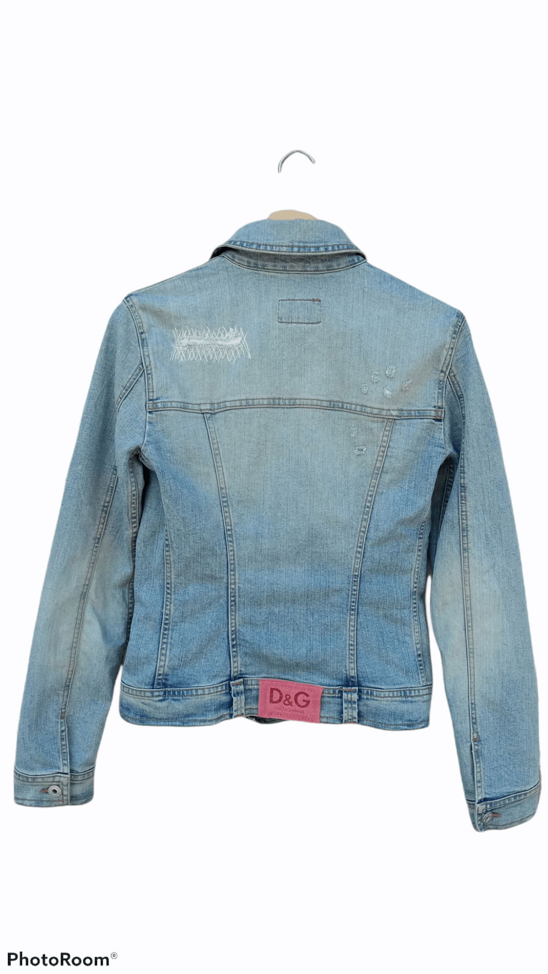 Dolce & Gabbana 🔥🔥D&G Dolce & Gabbana Distressed Denim Trucker Jacket Size US XS / EU 42 / 0 - 20 Thumbnail