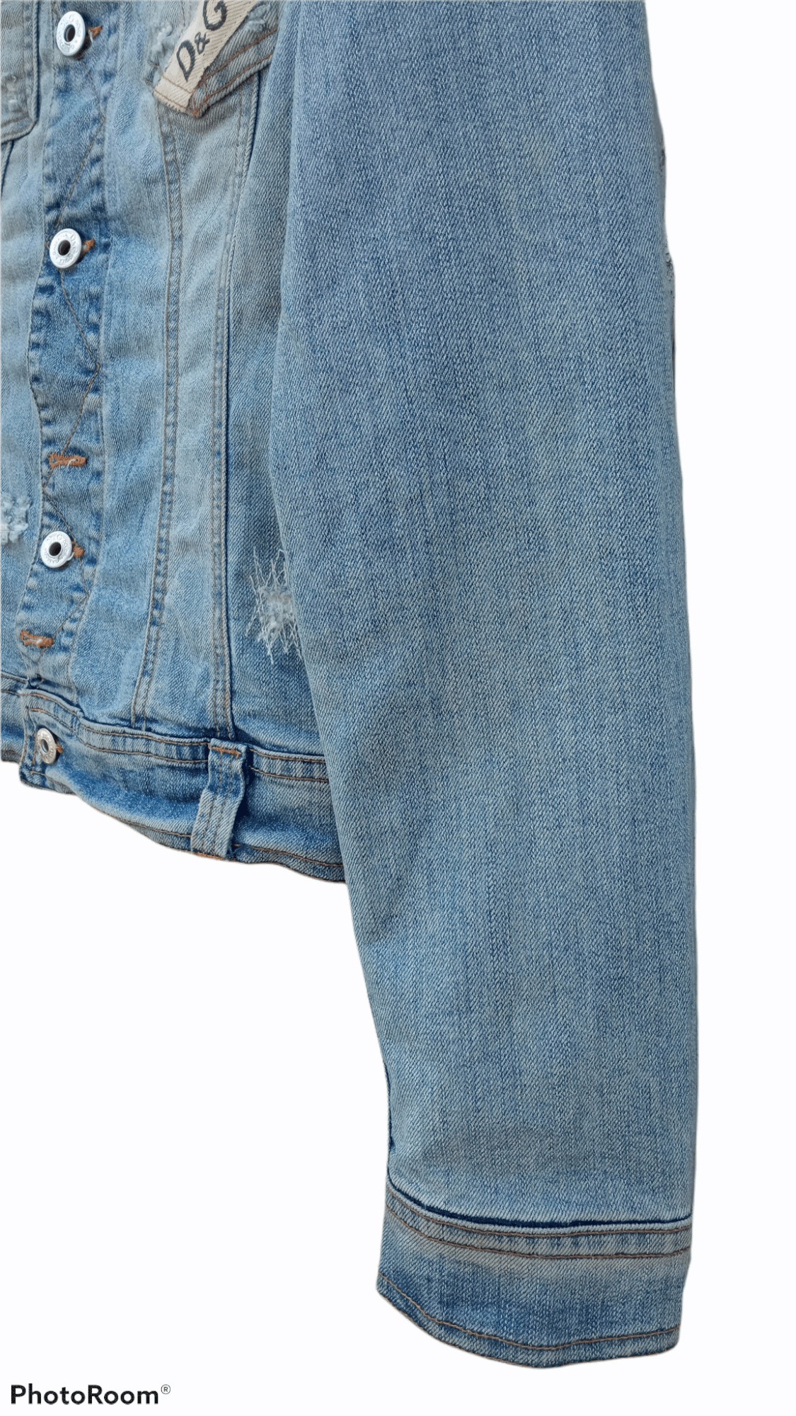 Dolce & Gabbana 🔥🔥D&G Dolce & Gabbana Distressed Denim Trucker Jacket Size US XS / EU 42 / 0 - 6 Thumbnail