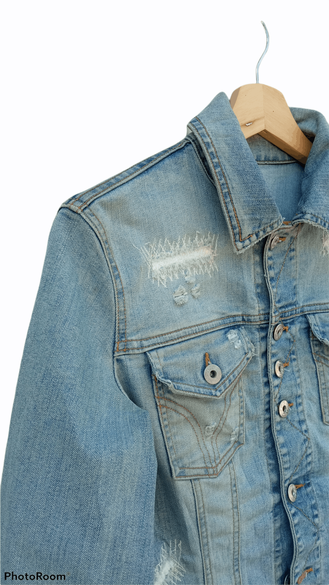 Dolce & Gabbana 🔥🔥D&G Dolce & Gabbana Distressed Denim Trucker Jacket Size US XS / EU 42 / 0 - 16 Thumbnail