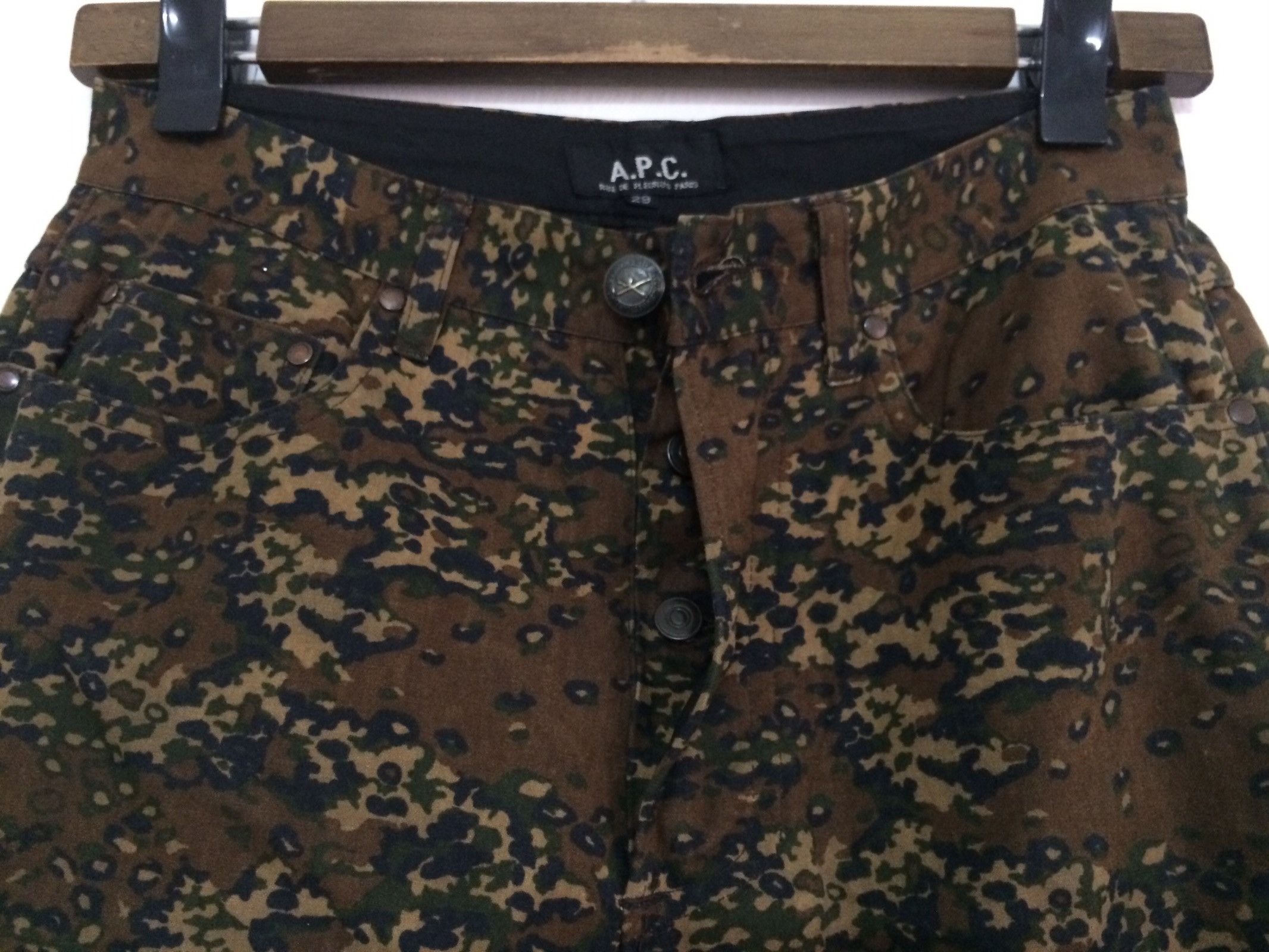 A.P.C. × Vintage 🔥🔥Vintage APC Camouflage Denim Pants Size US 29 - 3 Thumbnail