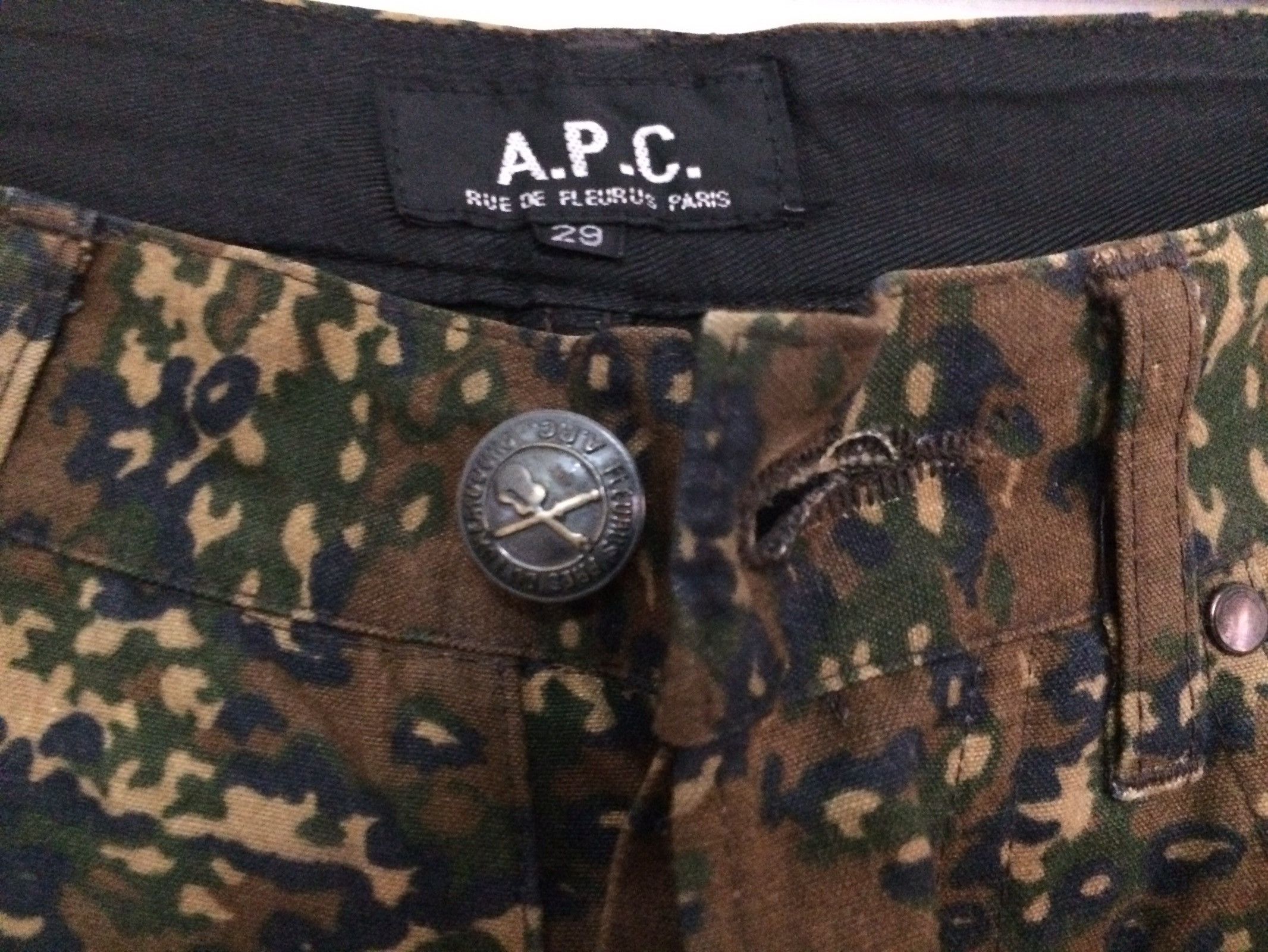 A.P.C. × Vintage 🔥🔥Vintage APC Camouflage Denim Pants Size US 29 - 5 Thumbnail