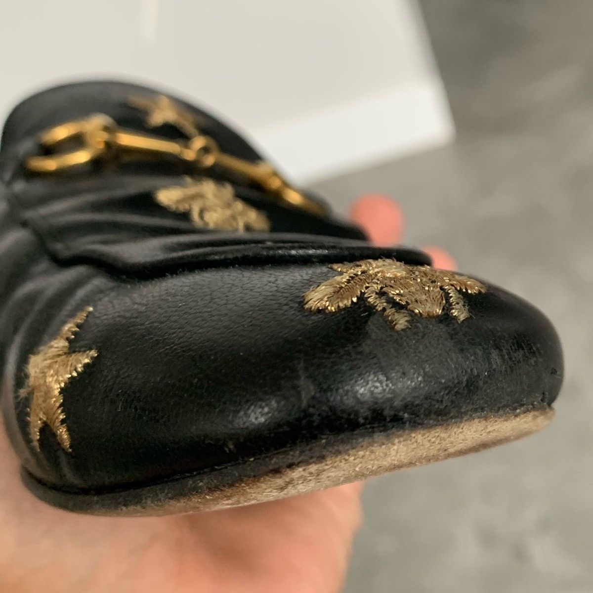 Gucci GUCCI Slides Slippers Horsebit Princetown Sandals Black Size US 8.5 / IT 38.5 - 10 Thumbnail