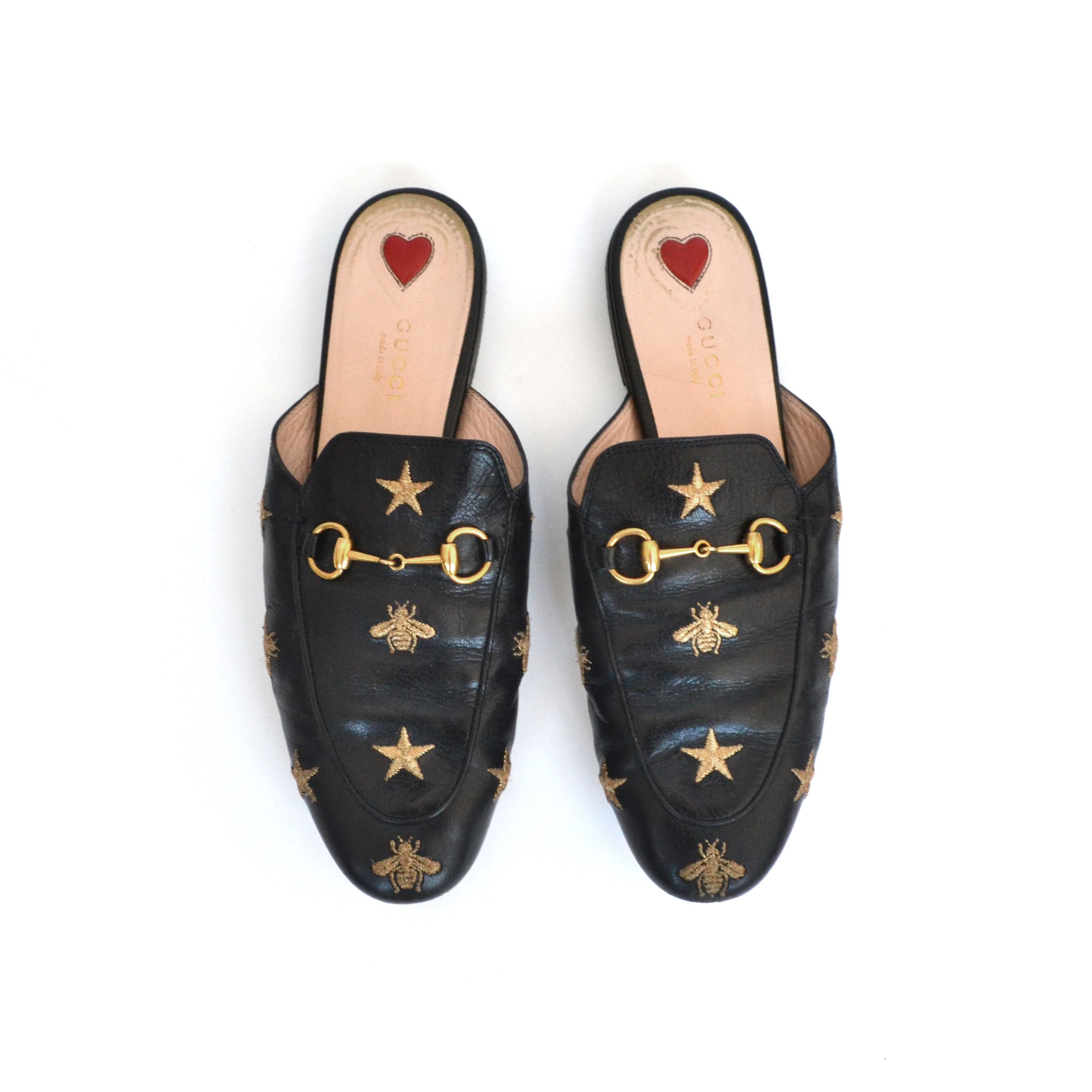 Gucci GUCCI Slides Slippers Horsebit Princetown Sandals Black Size US 8.5 / IT 38.5 - 5 Thumbnail
