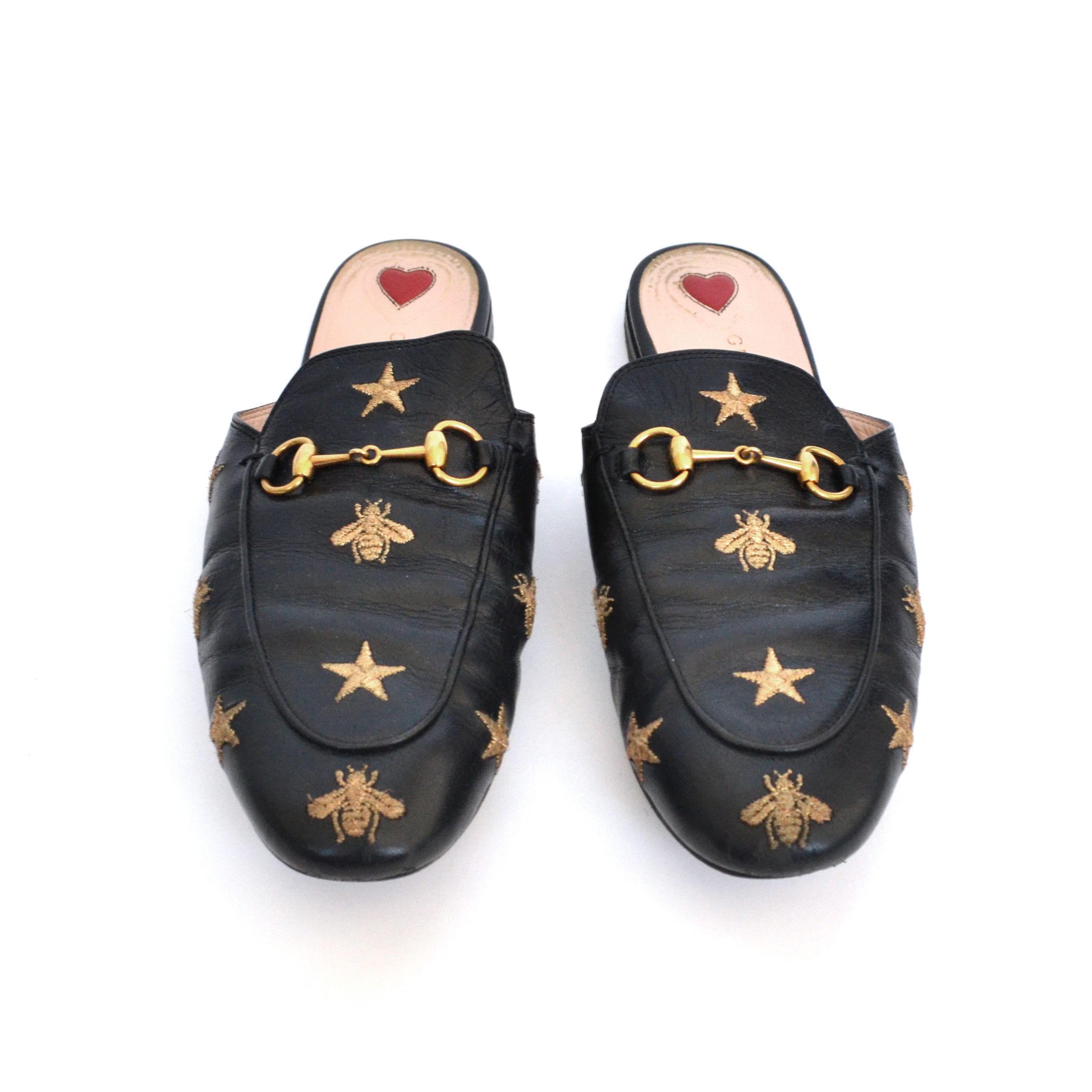 Gucci GUCCI Slides Slippers Horsebit Princetown Sandals Black Size US 8.5 / IT 38.5 - 2 Thumbnail