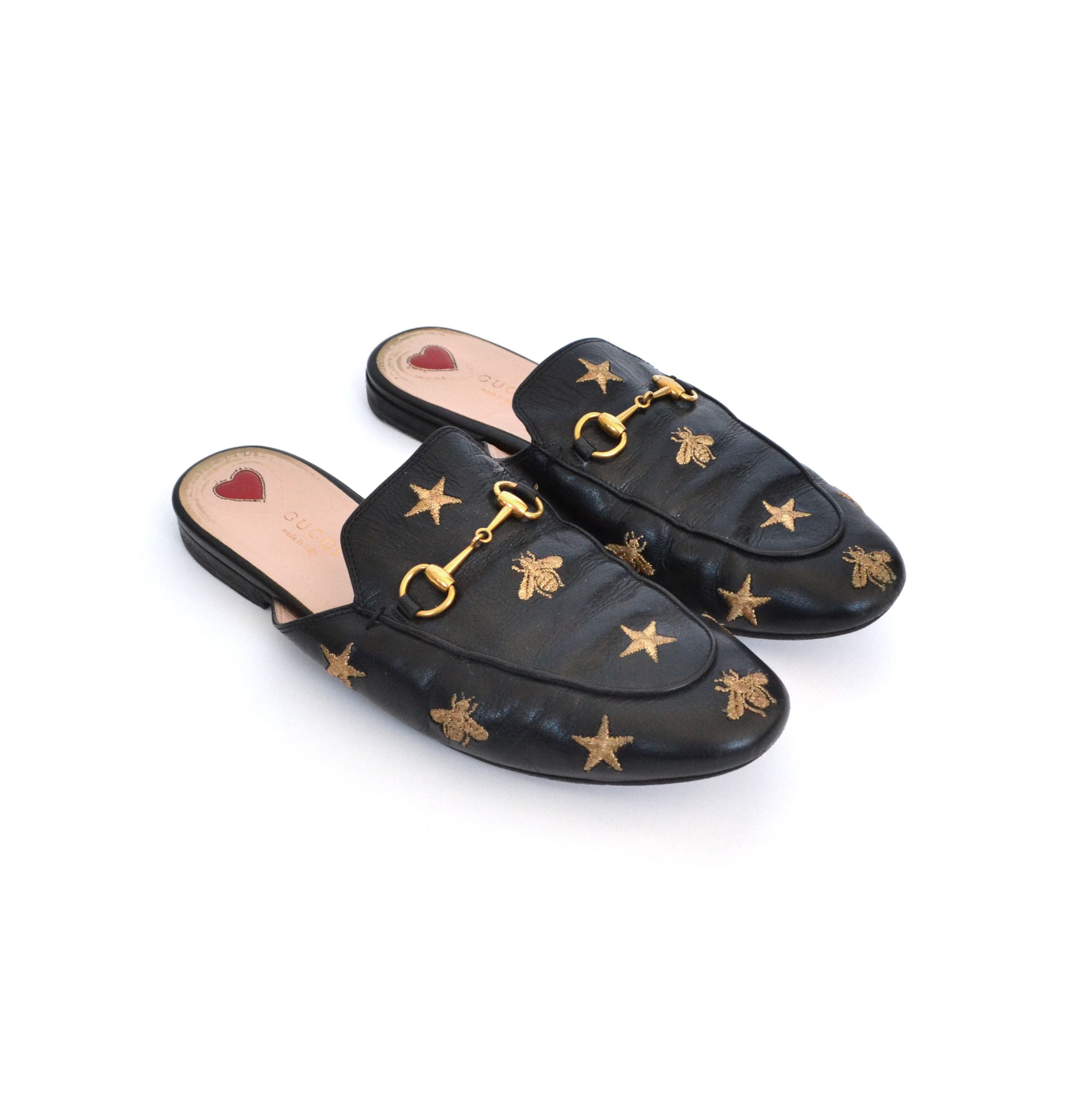 Gucci GUCCI Slides Slippers Horsebit Princetown Sandals Black Size US 8.5 / IT 38.5 - 4 Thumbnail