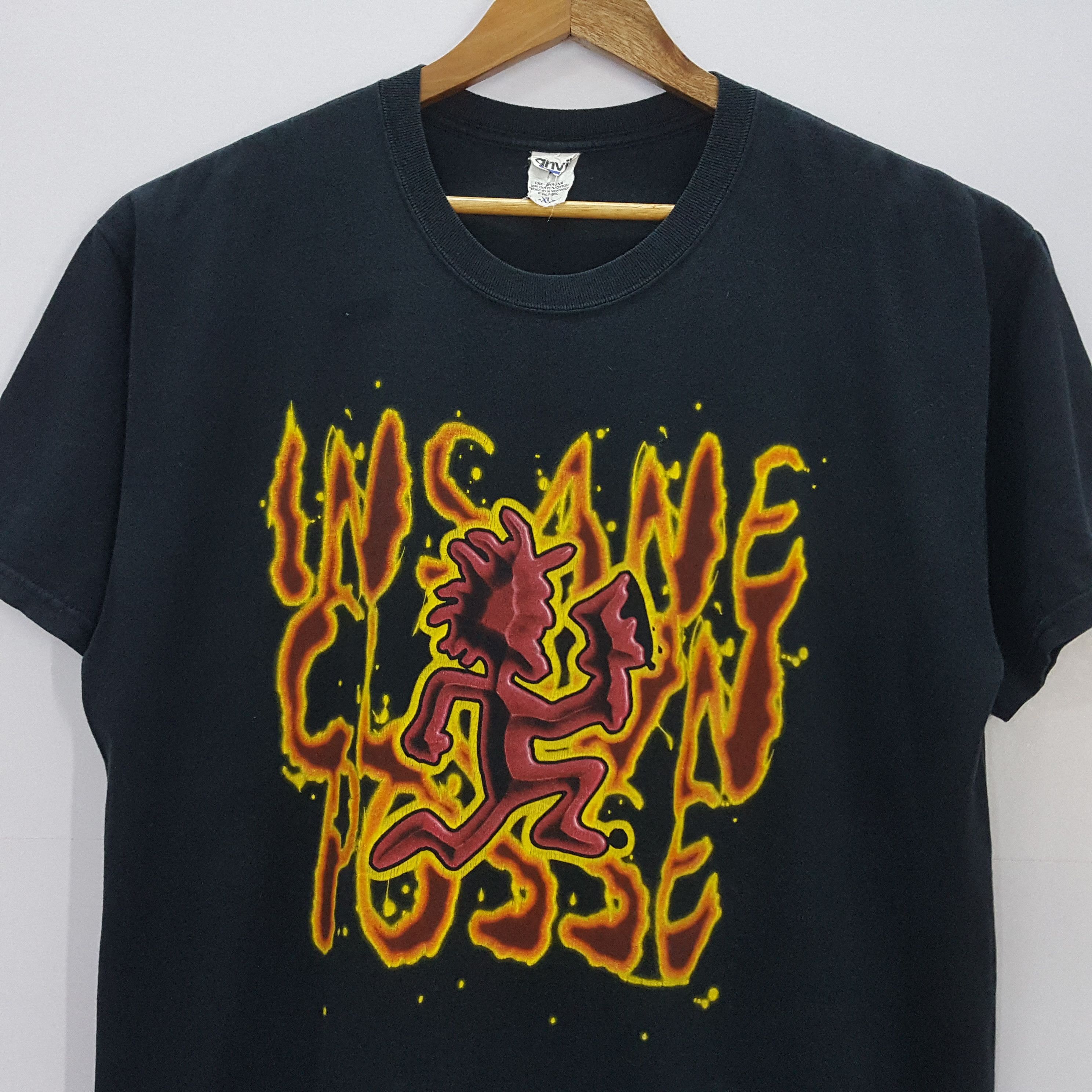 Band Tees × Rap Tees × Vintage Vintage Insane Clown Posse Hip Hop Duo Rap tees t-shirte Size US XL / EU 56 / 4 - 4 Thumbnail