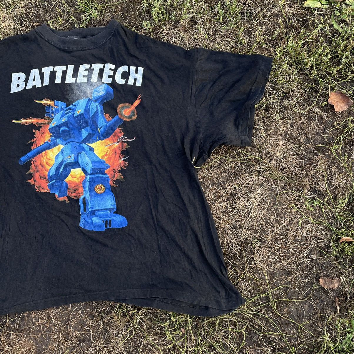 Vintage Vintage Y2K BattleTech Graphic Tee Sun Faded Grunge Baggy XL Size US XL / EU 56 / 4 - 2 Thumbnail