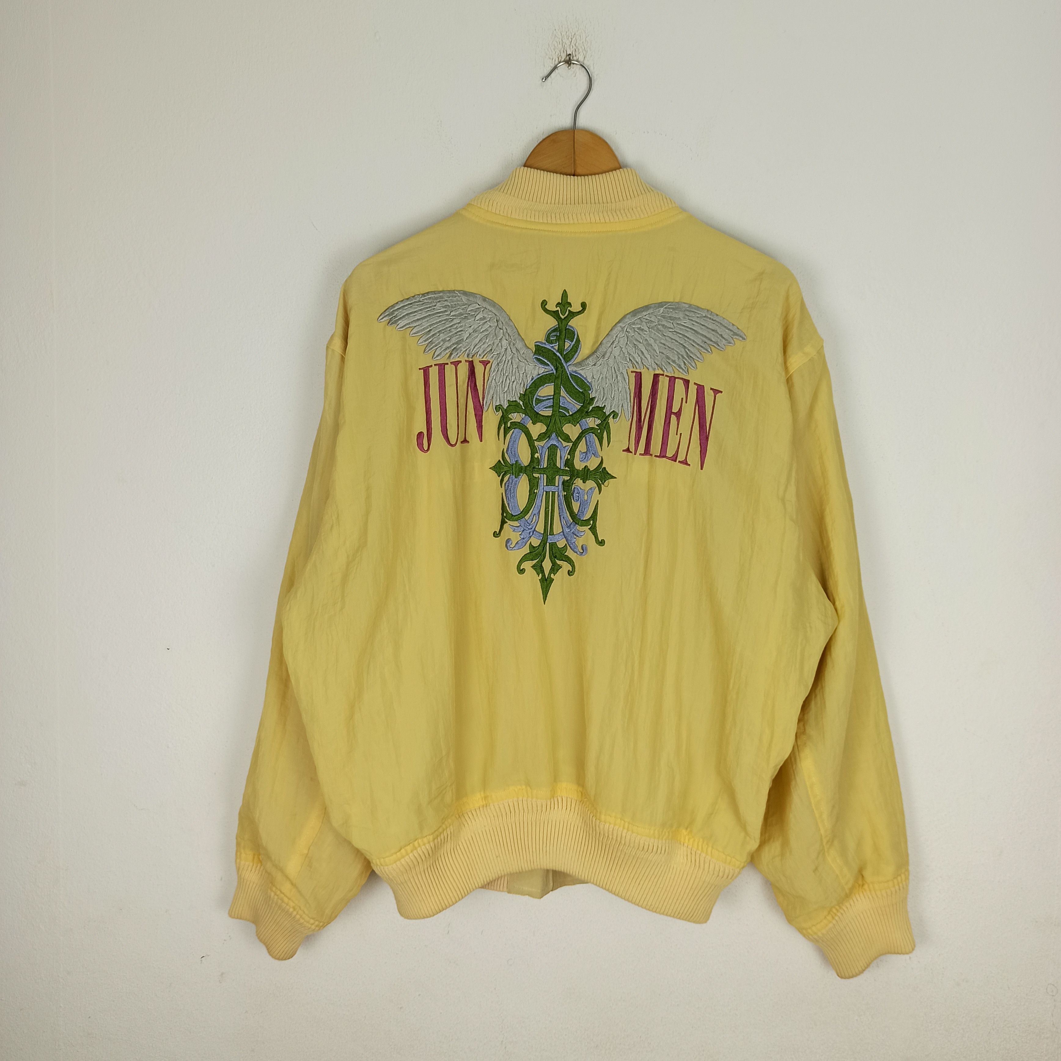 Jun Takahashi Rare🔥 JUN MEN Big Logo Spell Out Reversible Bomber Jacket Size US L / EU 52-54 / 3 - 1 Thumbnail