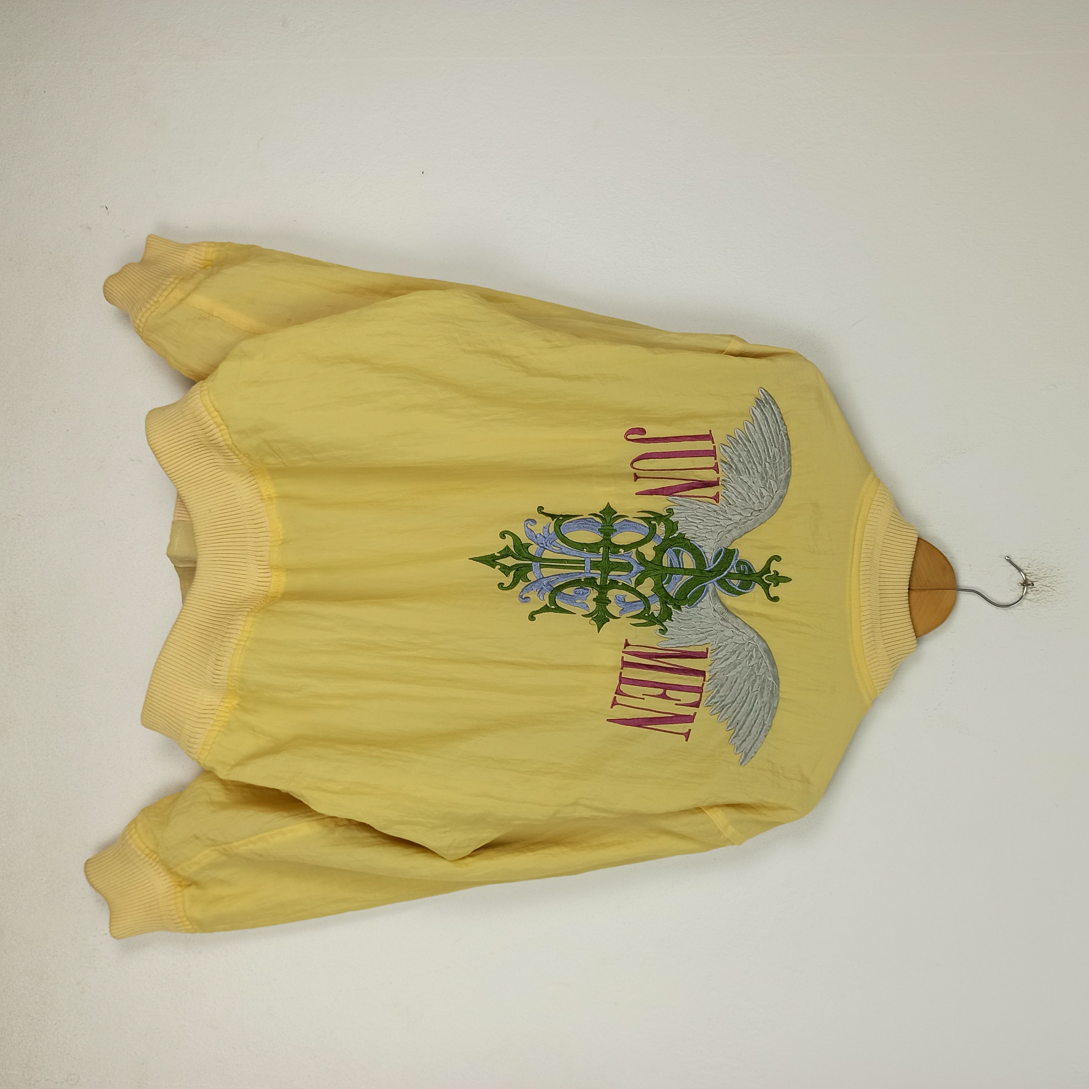 Pre-owned Jun Takahashi X Vintage Jun Men Big Logo Spell Out Reversible Bomber Jacket In Yellow