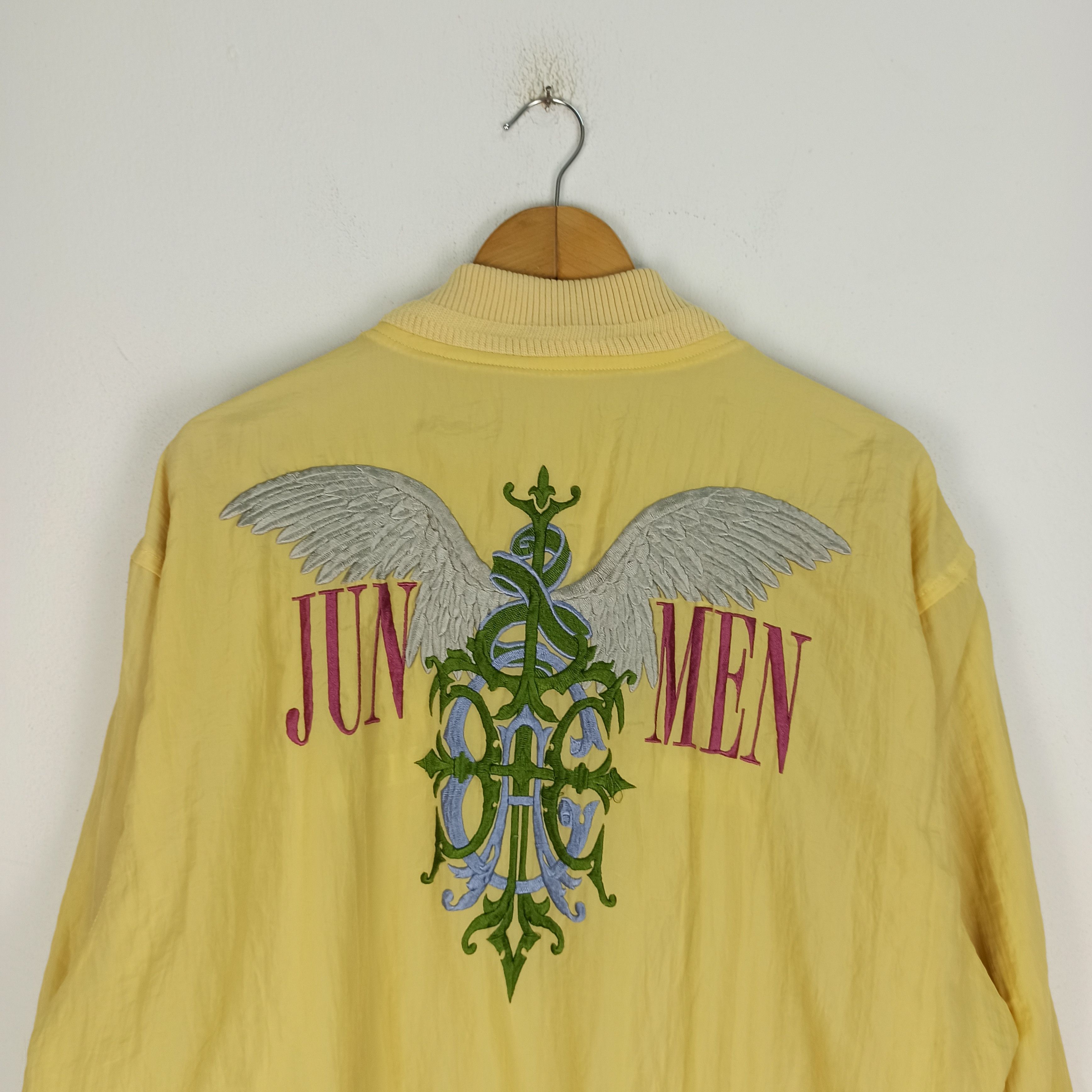 Jun Takahashi Rare🔥 JUN MEN Big Logo Spell Out Reversible Bomber Jacket Size US L / EU 52-54 / 3 - 2 Thumbnail