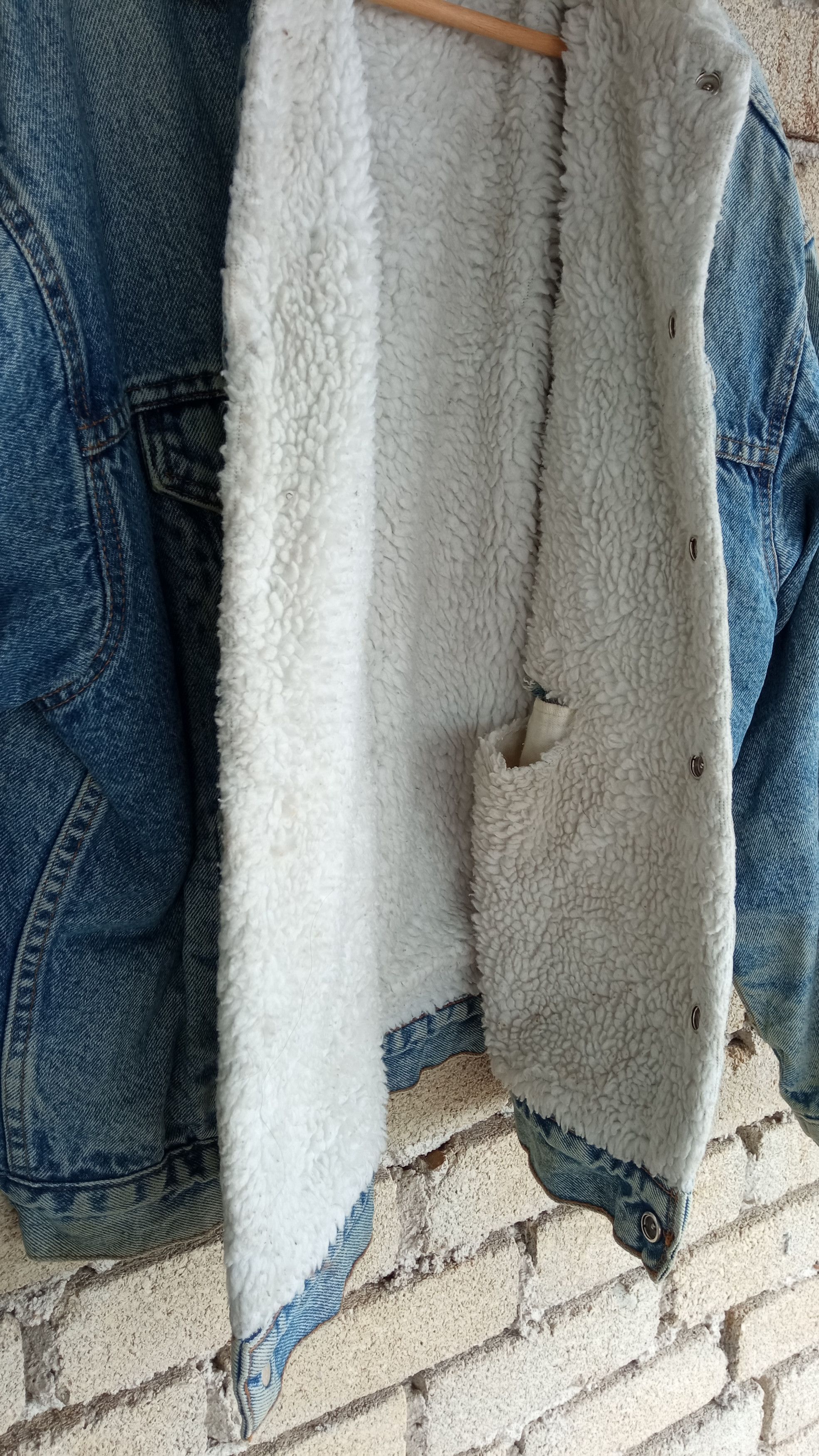 Levi's × Vintage 🔥🔥Vintage 80s Levi's Sherpa Trucker Denim Jacket Size US L / EU 52-54 / 3 - 17 Thumbnail