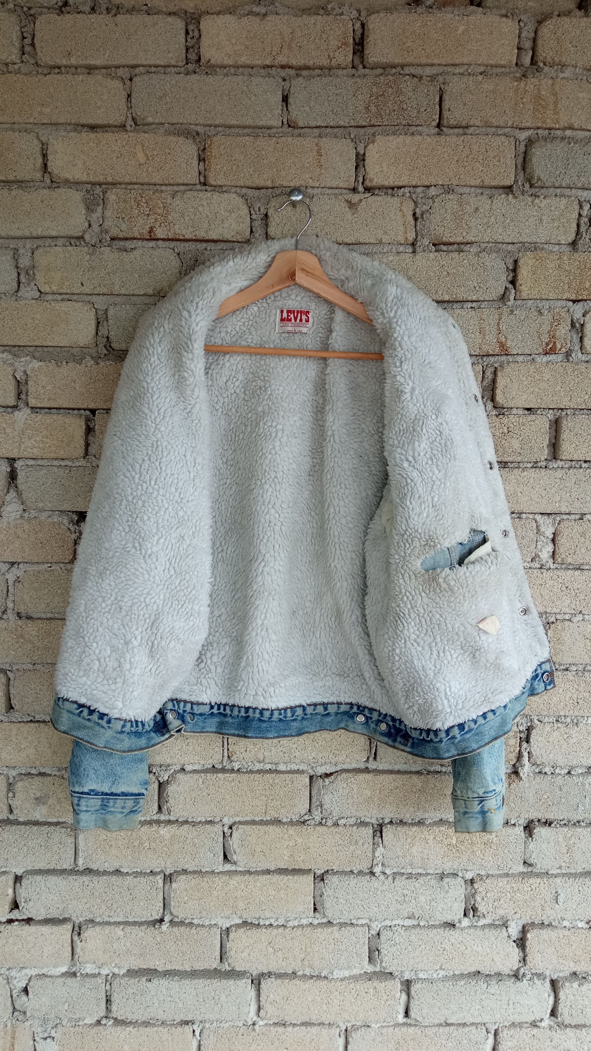 Levi's × Vintage 🔥🔥Vintage 80s Levi's Sherpa Trucker Denim Jacket Size US L / EU 52-54 / 3 - 14 Thumbnail