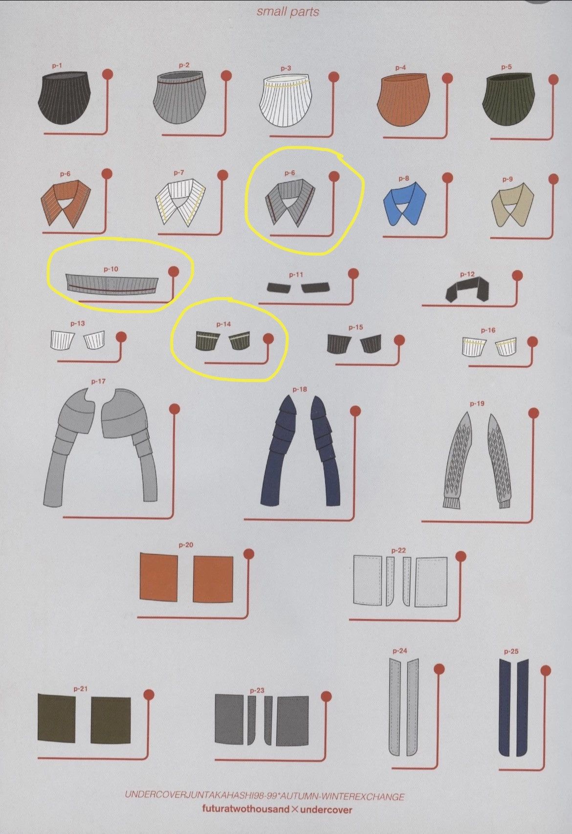 Undercover *RARE COMPLETE SET AW98-99 Jacket/Sweater/Parts L Size US L / EU 52-54 / 3 - 18 Thumbnail