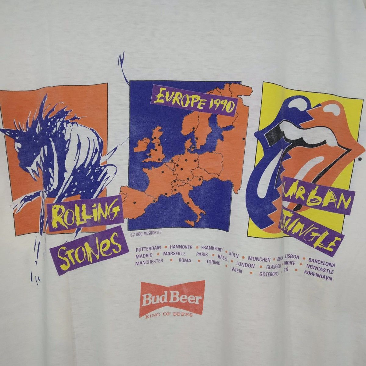 Band Tees Vintage The Rolling Stones Urban Jungle Tour 90s Promo Band Size US XL / EU 56 / 4 - 5 Thumbnail
