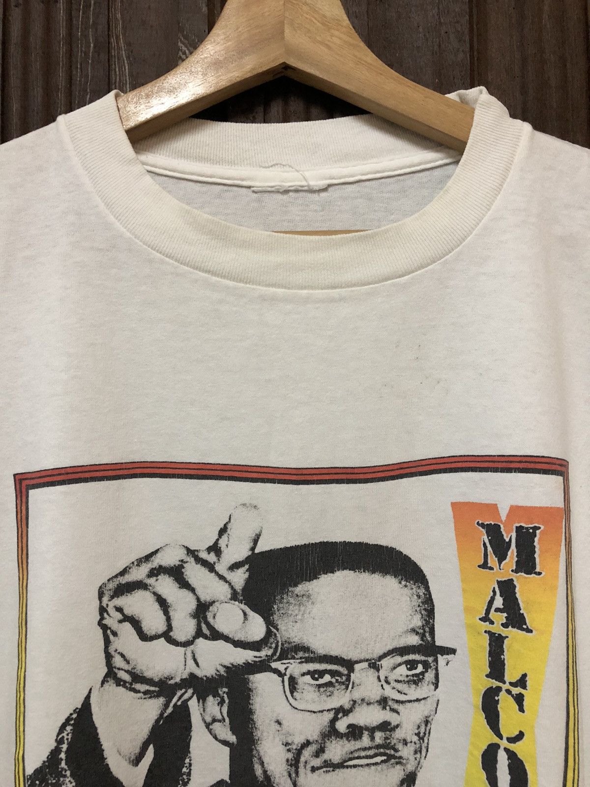 Vintage Vintage Malcolm X Phototee 1992 Nice Tee Shirt Size US XL / EU 56 / 4 - 4 Thumbnail