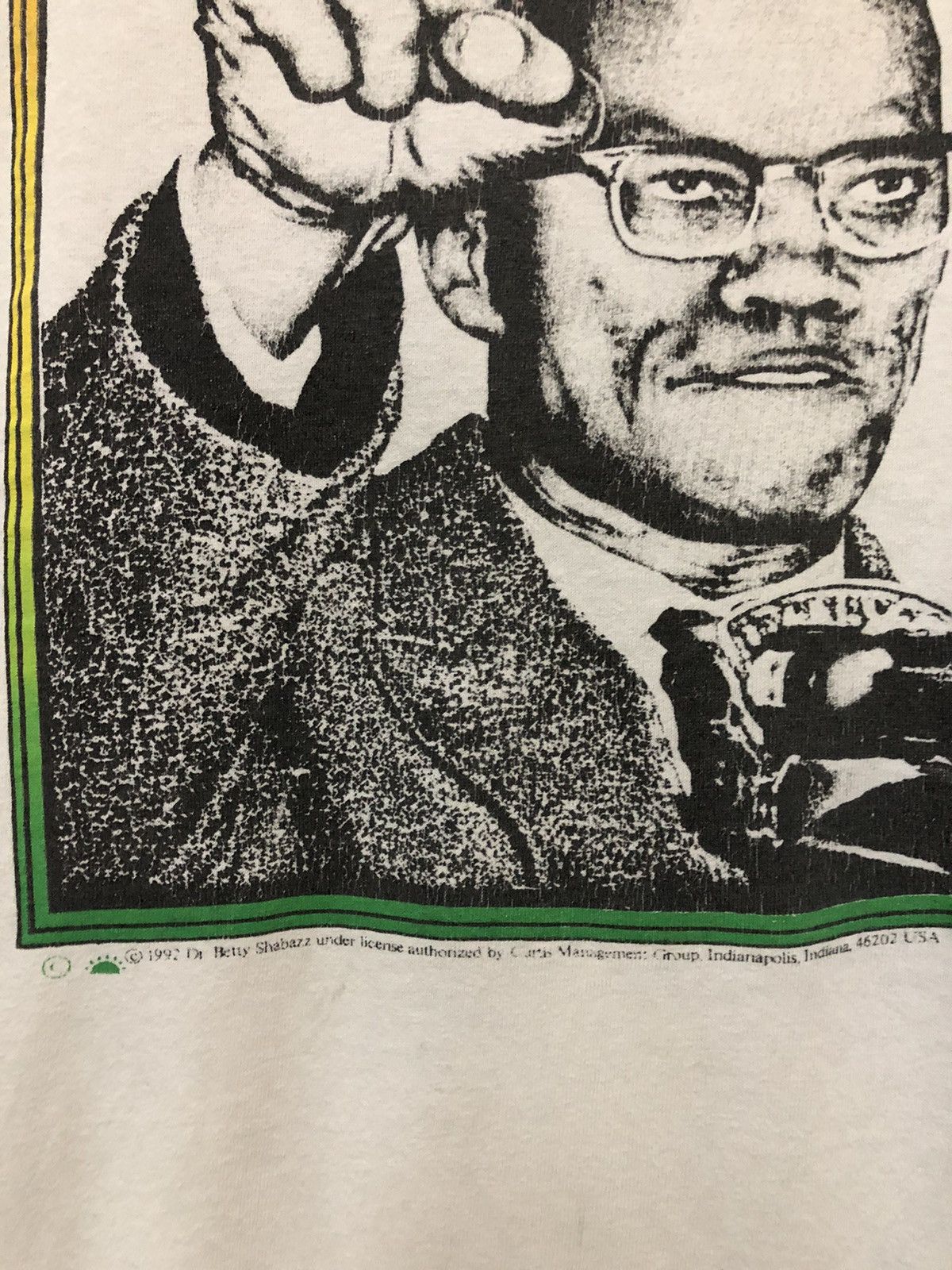 Vintage Vintage Malcolm X Phototee 1992 Nice Tee Shirt Size US XL / EU 56 / 4 - 3 Thumbnail
