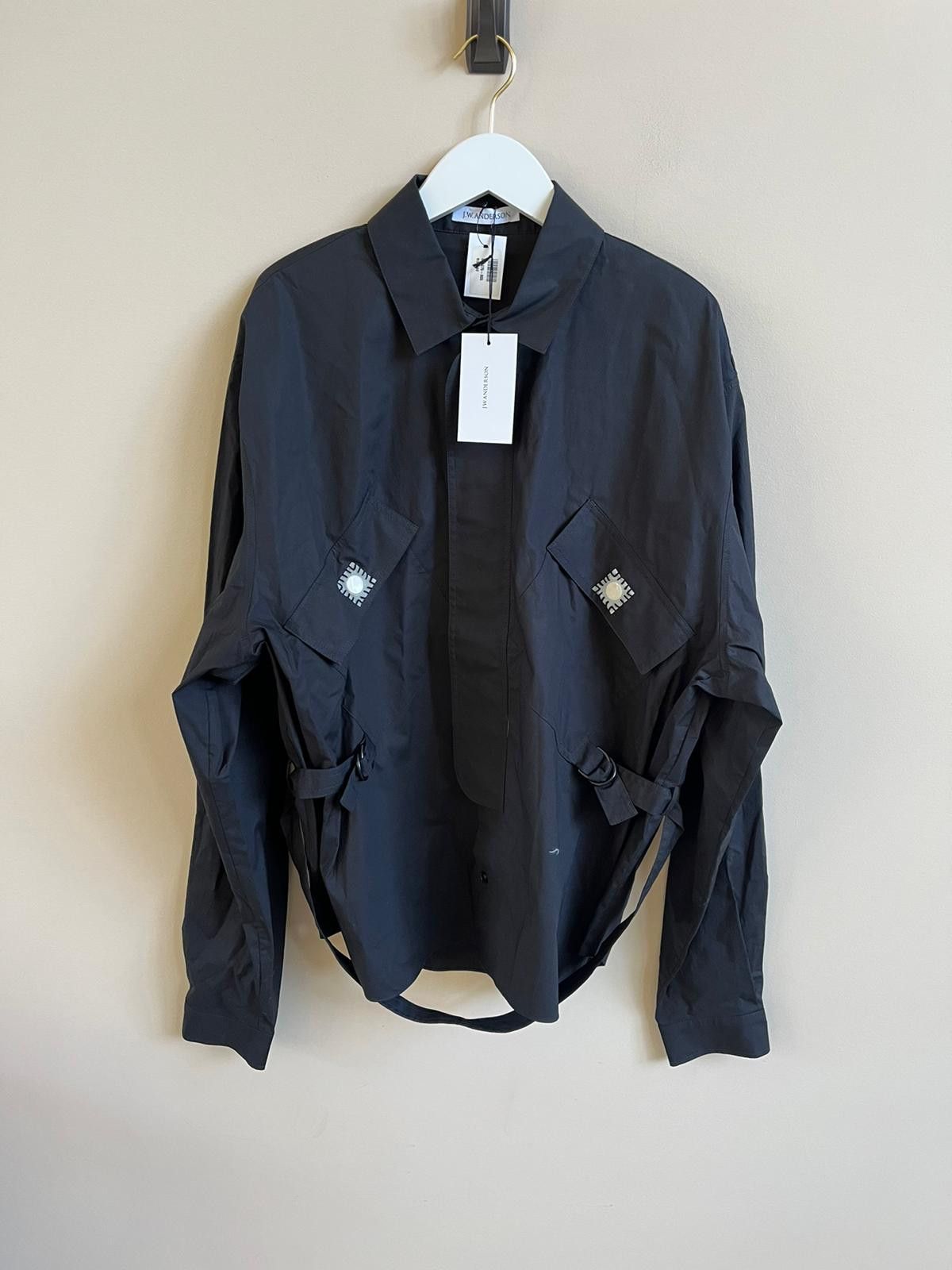 JW Anderson Patch Pocket Shirt with Belt in Black Size US M / EU 48-50 / 2 - 1 Thumbnail