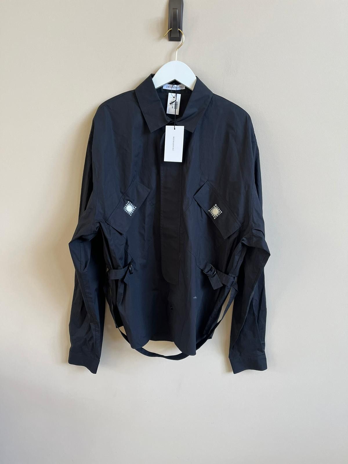 JW Anderson Patch Pocket Shirt with Belt in Black Size US M / EU 48-50 / 2 - 4 Thumbnail
