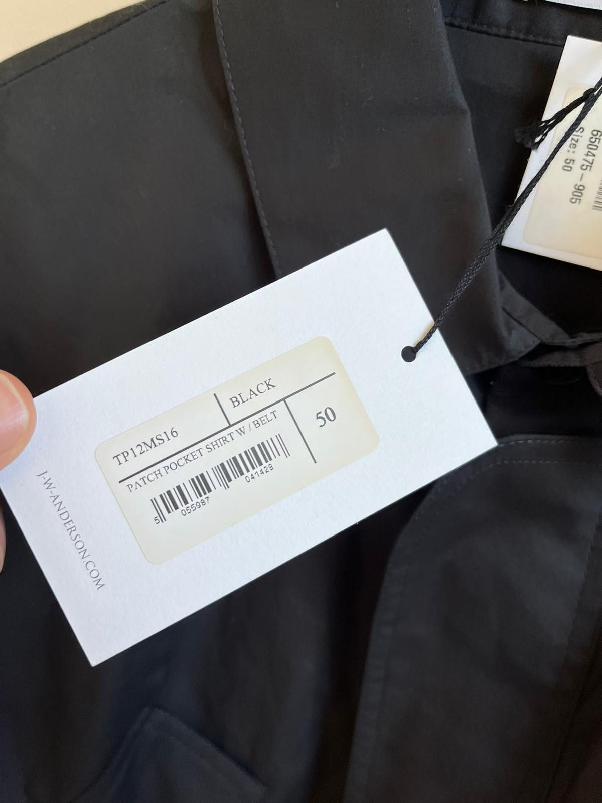 JW Anderson Patch Pocket Shirt with Belt in Black Size US M / EU 48-50 / 2 - 13 Thumbnail