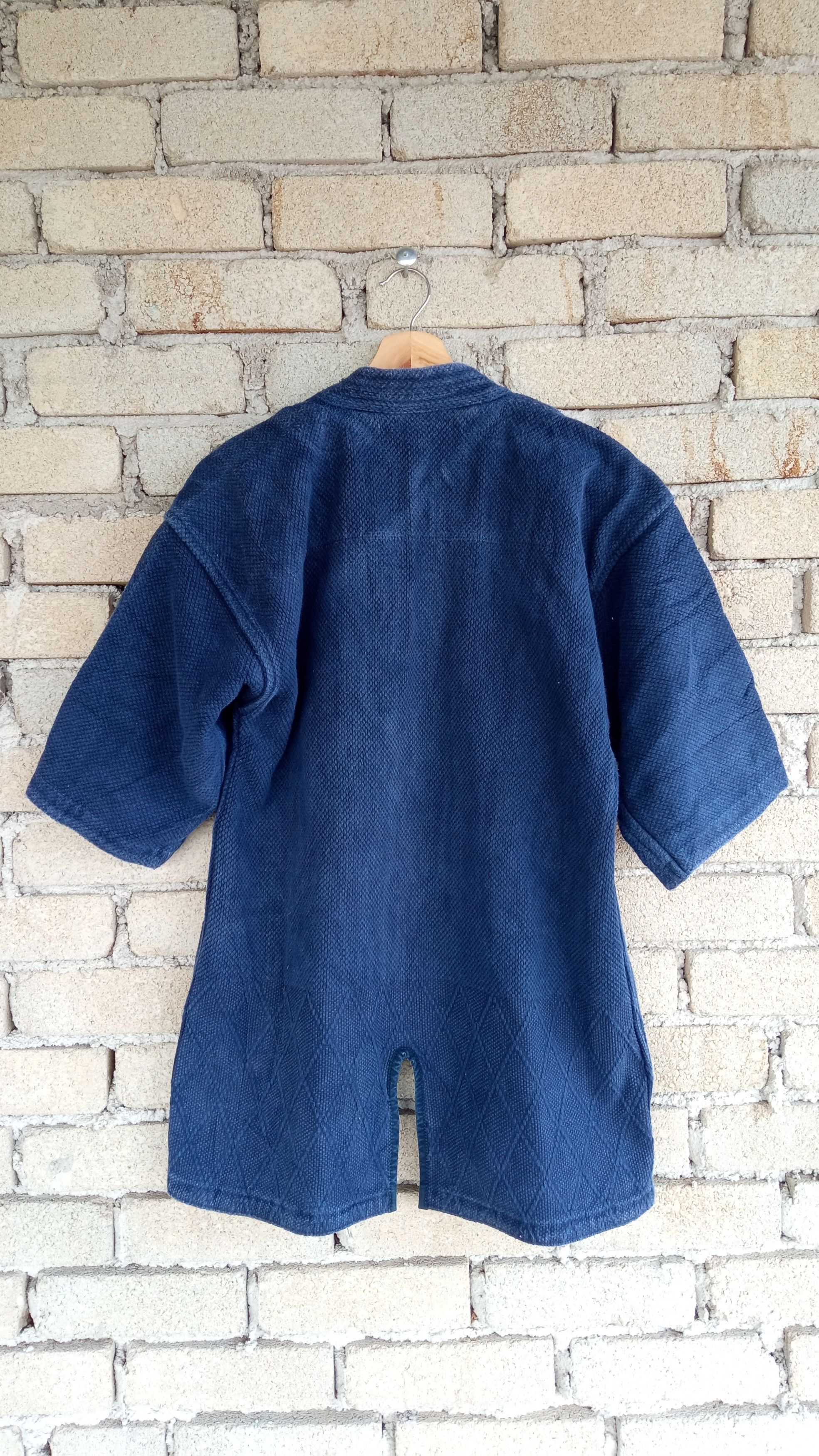 Indigo × Japanese Brand 🔥🔥Indigo Dye Sashiko Stitching Kimono Kendo Jacket Size US M / EU 48-50 / 2 - 13 Thumbnail