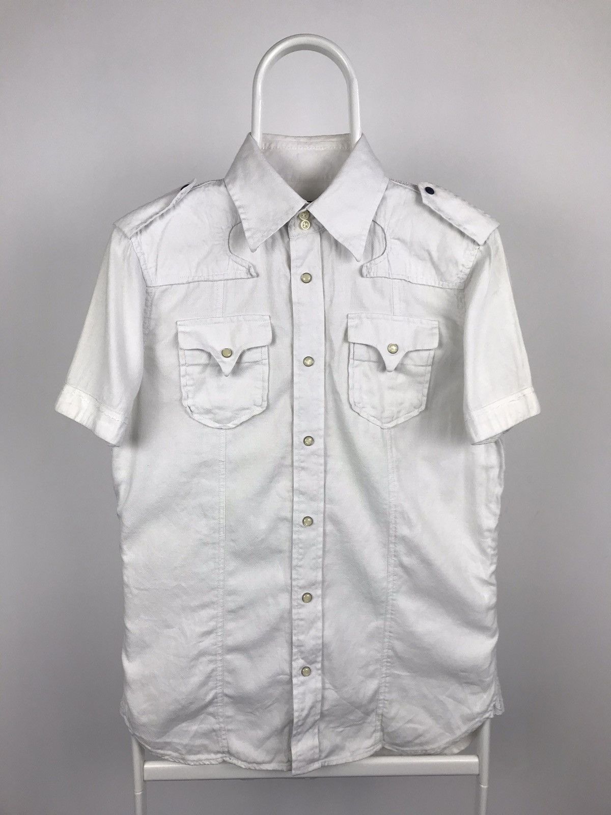 Diesel × Vintage Vintage Diesel Western Style Short Sleeve Shirt Size US M / EU 48-50 / 2 - 1 Thumbnail