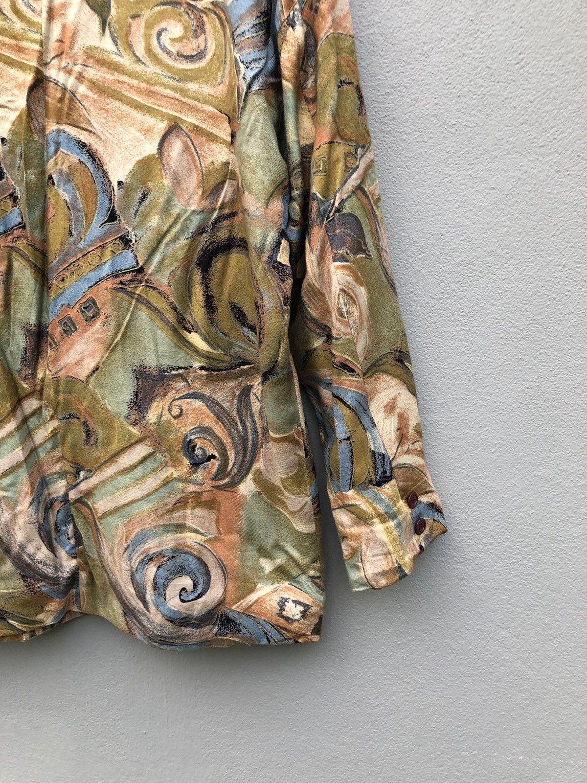 Japanese Brand Vintage Givy Single Full Print Button Blazer Coat Jacket Size US L / EU 52-54 / 3 - 6 Thumbnail