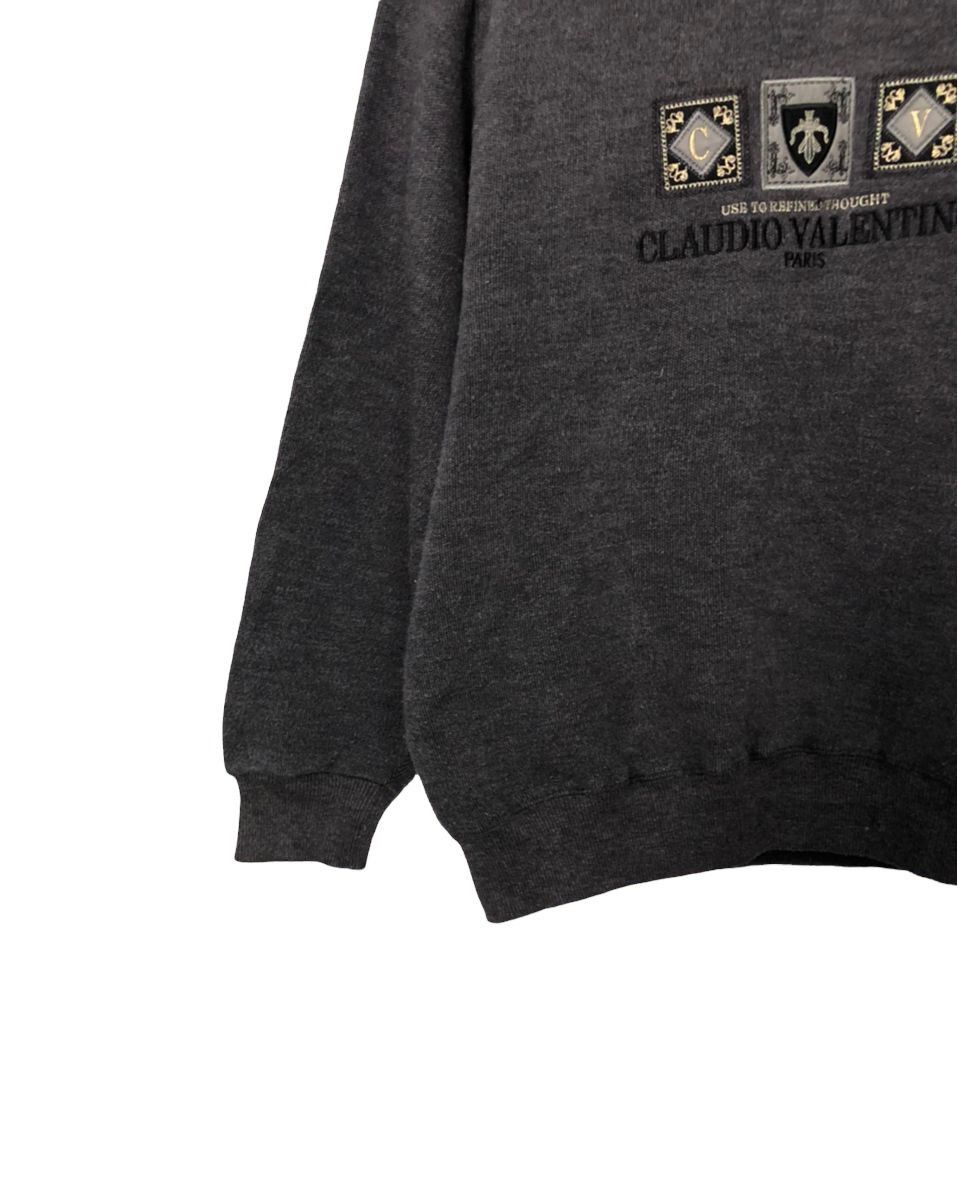 Japanese Brand Vintage Claudio Valentino Paris Embroidered Sweatshirt Size US M / EU 48-50 / 2 - 3 Thumbnail