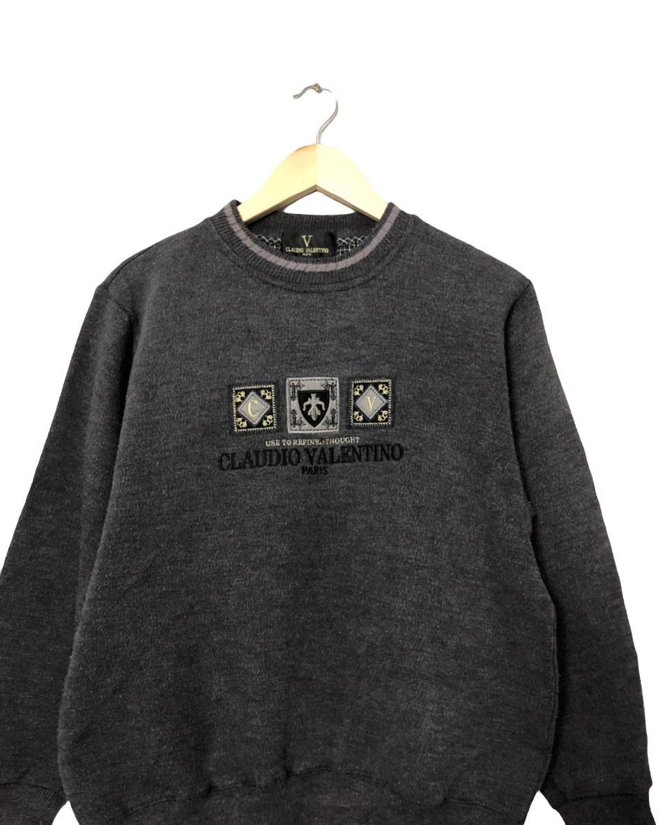 Japanese Brand Vintage Claudio Valentino Paris Embroidered Sweatshirt Size US M / EU 48-50 / 2 - 4 Thumbnail