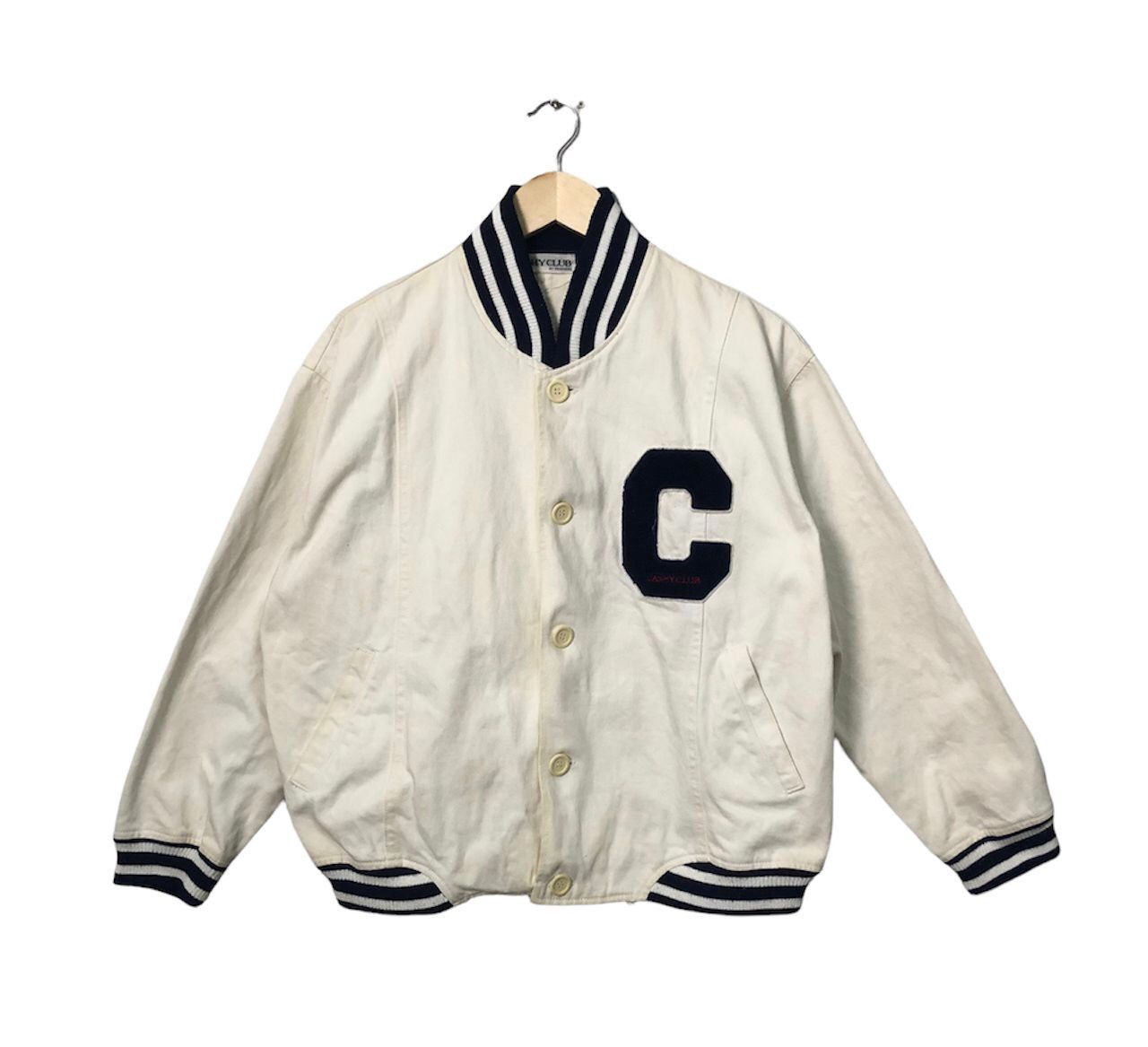 Japanese Brand Vintage Cashy Club Button Ups Varsity Jacket Size US XL / EU 56 / 4 - 1 Thumbnail