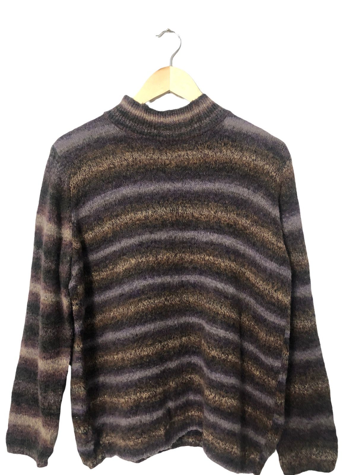 Aran Isles Knitwear Vintage Dos Nus Striped Knitwear Sweater Jumper Size US M / EU 48-50 / 2 - 4 Thumbnail
