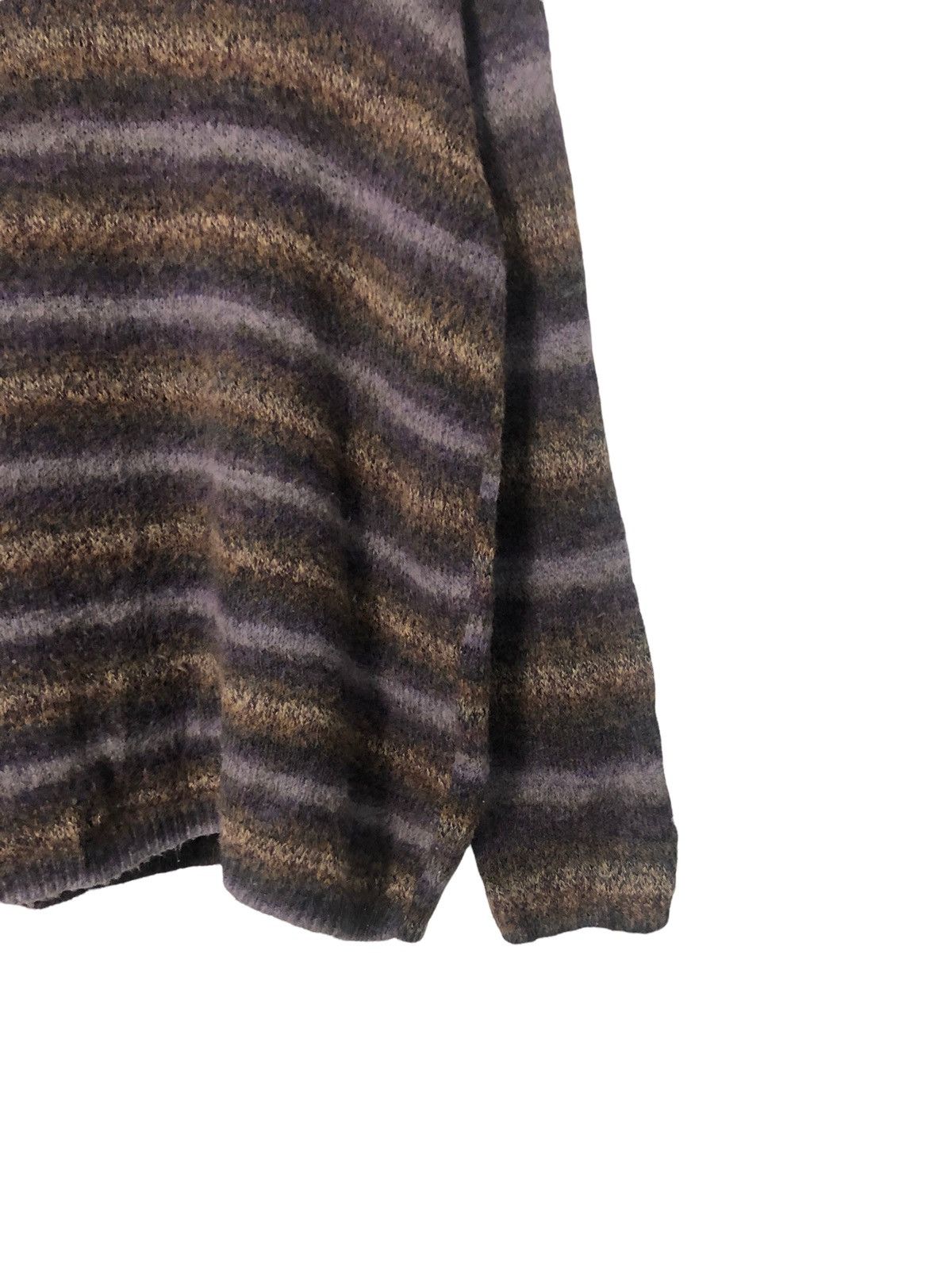 Aran Isles Knitwear Vintage Dos Nus Striped Knitwear Sweater Jumper Size US M / EU 48-50 / 2 - 2 Thumbnail