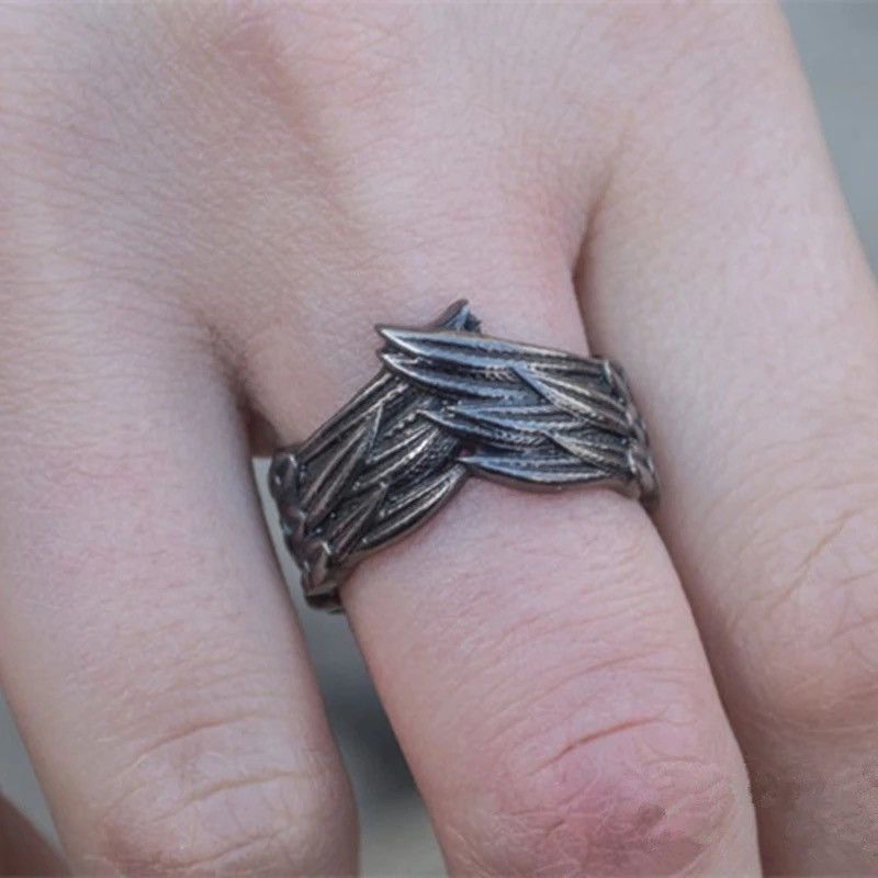 Jewelry Bird Feather Ring Size ONE SIZE - 2 Thumbnail