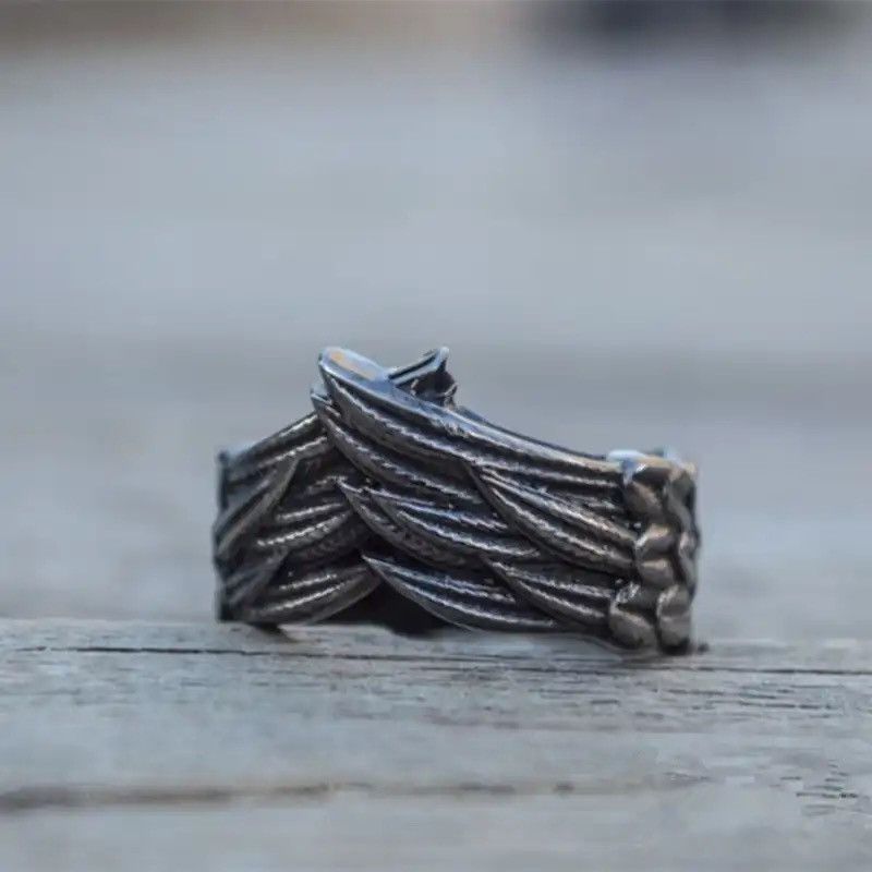 Jewelry Bird Feather Ring Size ONE SIZE - 6 Thumbnail