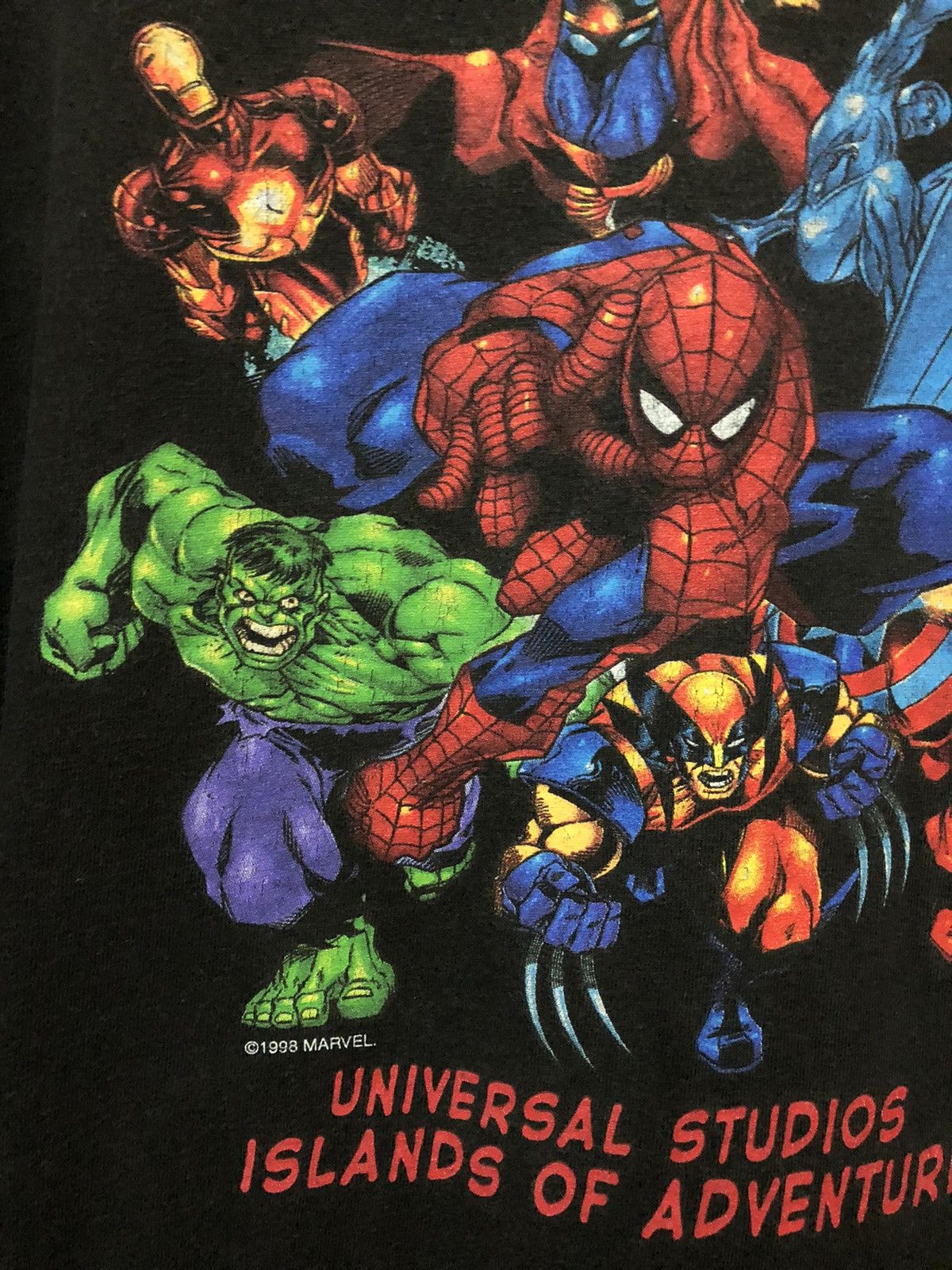 Marvel Comics × Universal Studios × Vintage Vintage OVERSIZE 1998 Marvel Character Big Print Tee Shirt Size US XXL / EU 58 / 5 - 4 Thumbnail