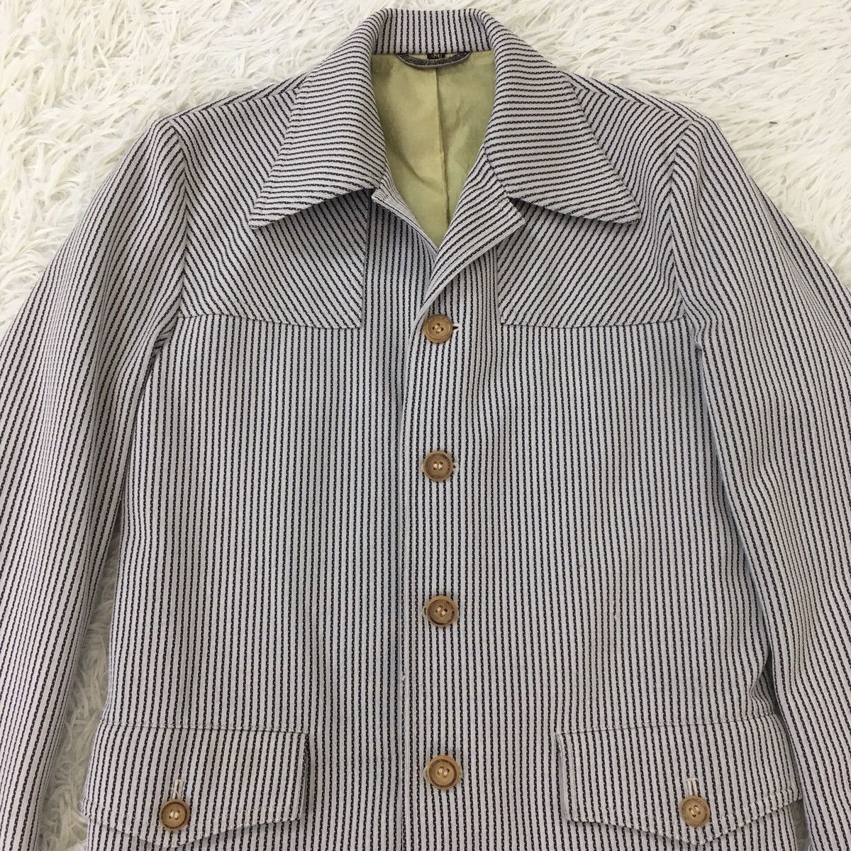 Japanese Brand Japanese Corvette Classic Stripes Blazer/Coat Size 38R - 4 Thumbnail