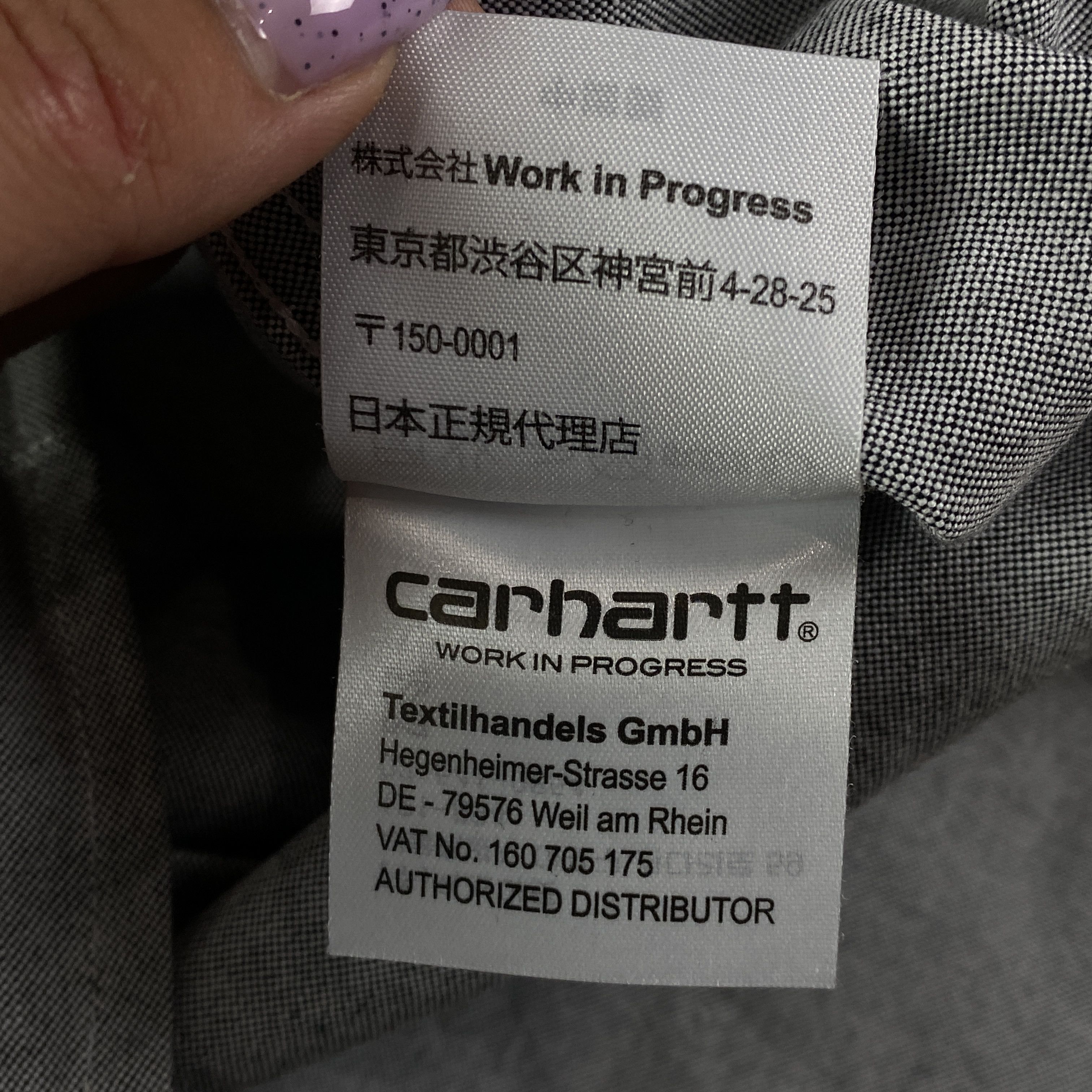 Carhartt Men’s Shirt Long Sleeve Carhartt Size M Size US M / EU 48-50 / 2 - 7 Thumbnail