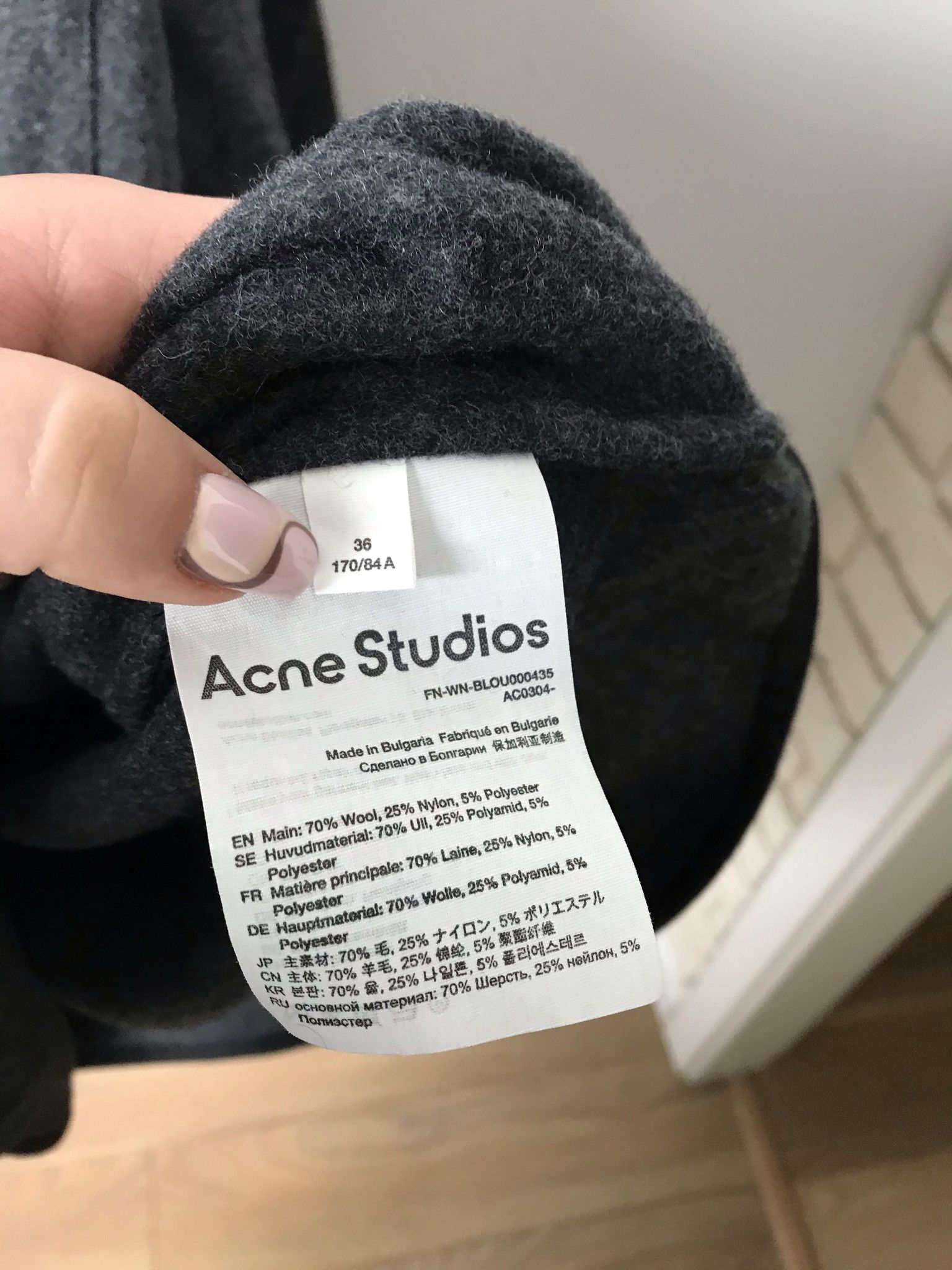 Acne Studios Acne Studios overshirt FN-WN-BLOU000435 AC0304 Size US S / EU 44-46 / 1 - 4 Thumbnail