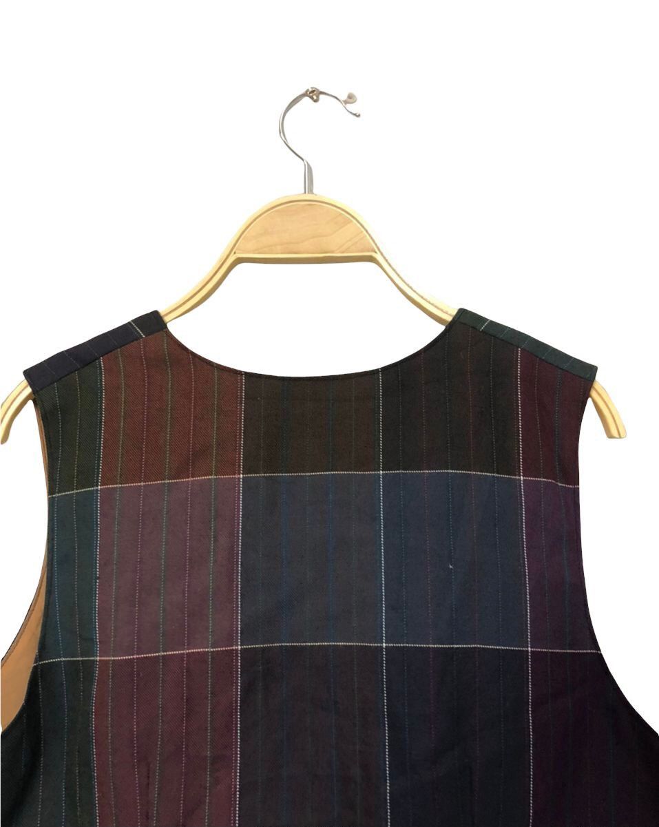 Japanese Brand × Vintage Vintage Unbranded Button Ups Multicolour Plaid Vest Size US S / EU 44-46 / 1 - 6 Thumbnail