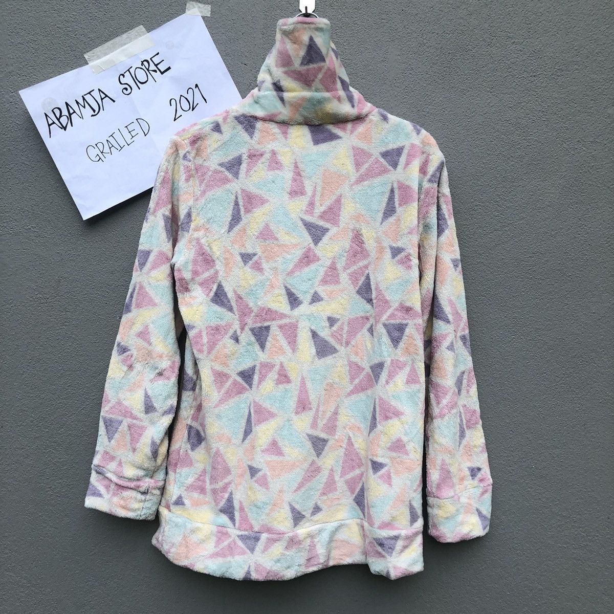 Japanese Brand Vintage GU Full Print Multicolour Fleece Sweater Sweatshirt Size US M / EU 48-50 / 2 - 5 Thumbnail