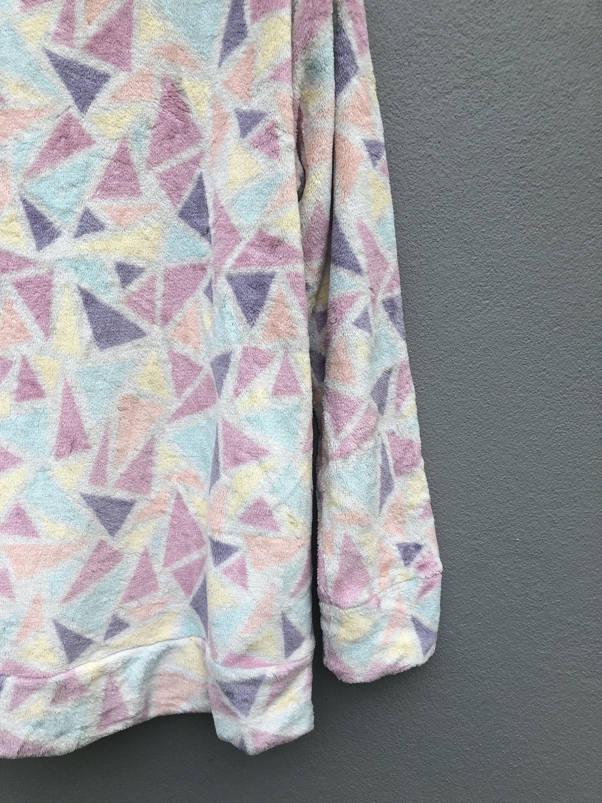 Japanese Brand Vintage GU Full Print Multicolour Fleece Sweater Sweatshirt Size US M / EU 48-50 / 2 - 6 Thumbnail