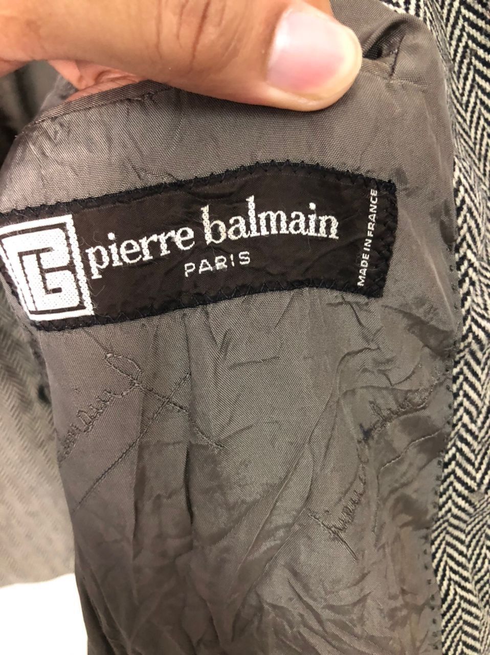Pierre Balmain Vtg Pierre Bailman Paris Blazer Coat Jacket Made in France Size US S / EU 44-46 / 1 - 9 Thumbnail