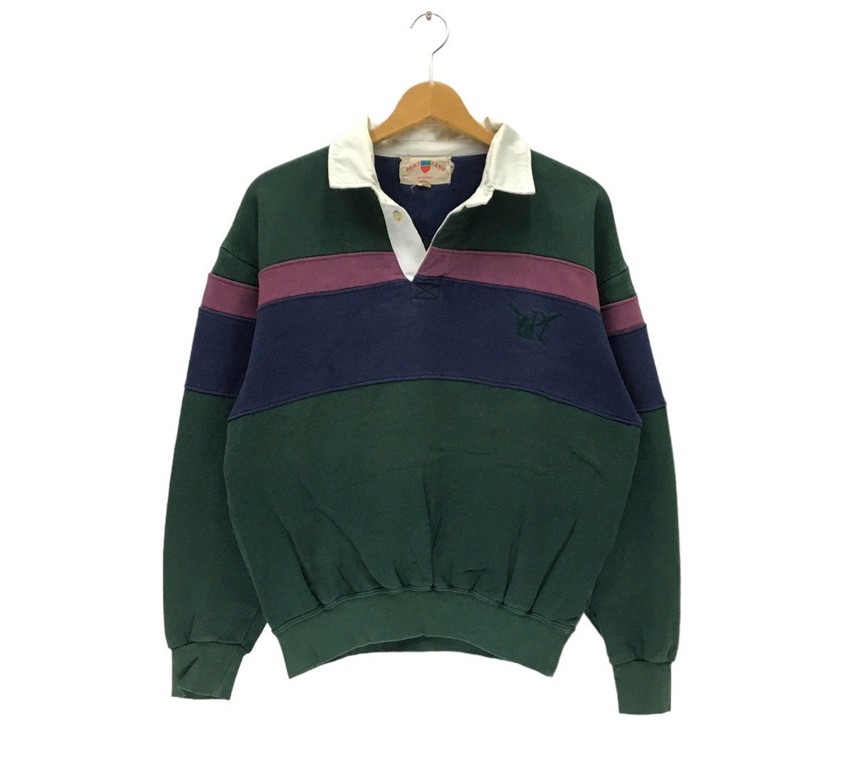 Japanese Brand × Sports Specialties × Vintage Portland Multicolour Nice Design Polos Sweatshirt Size S / US 4 / IT 40 - 1 Thumbnail