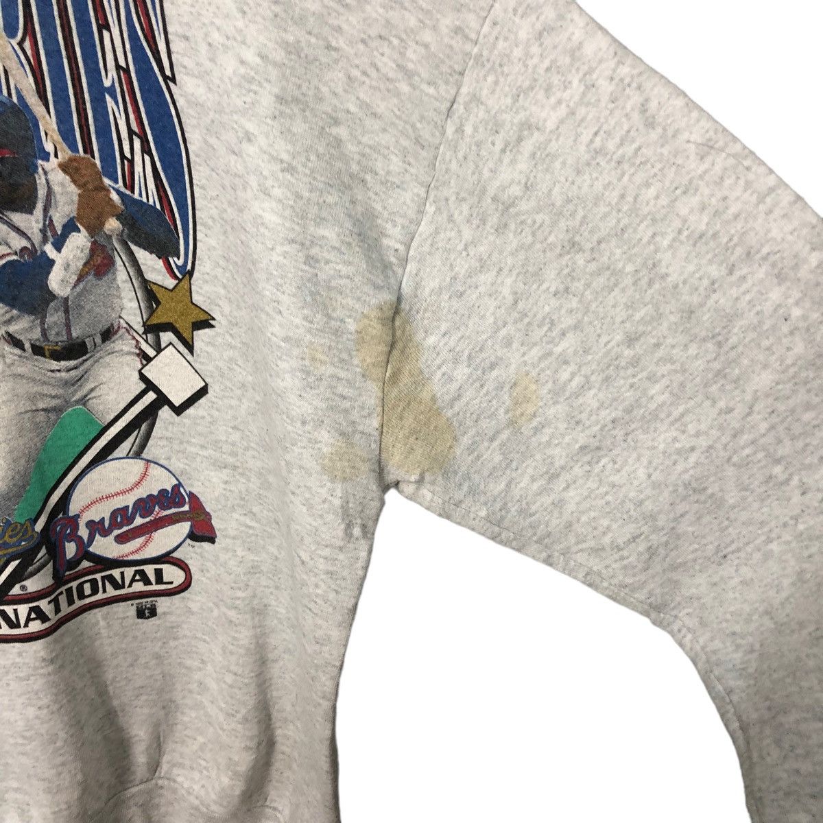 MLB Vtg 90s World Series American National Big Logo Sweatshirt Size US XL / EU 56 / 4 - 8 Thumbnail